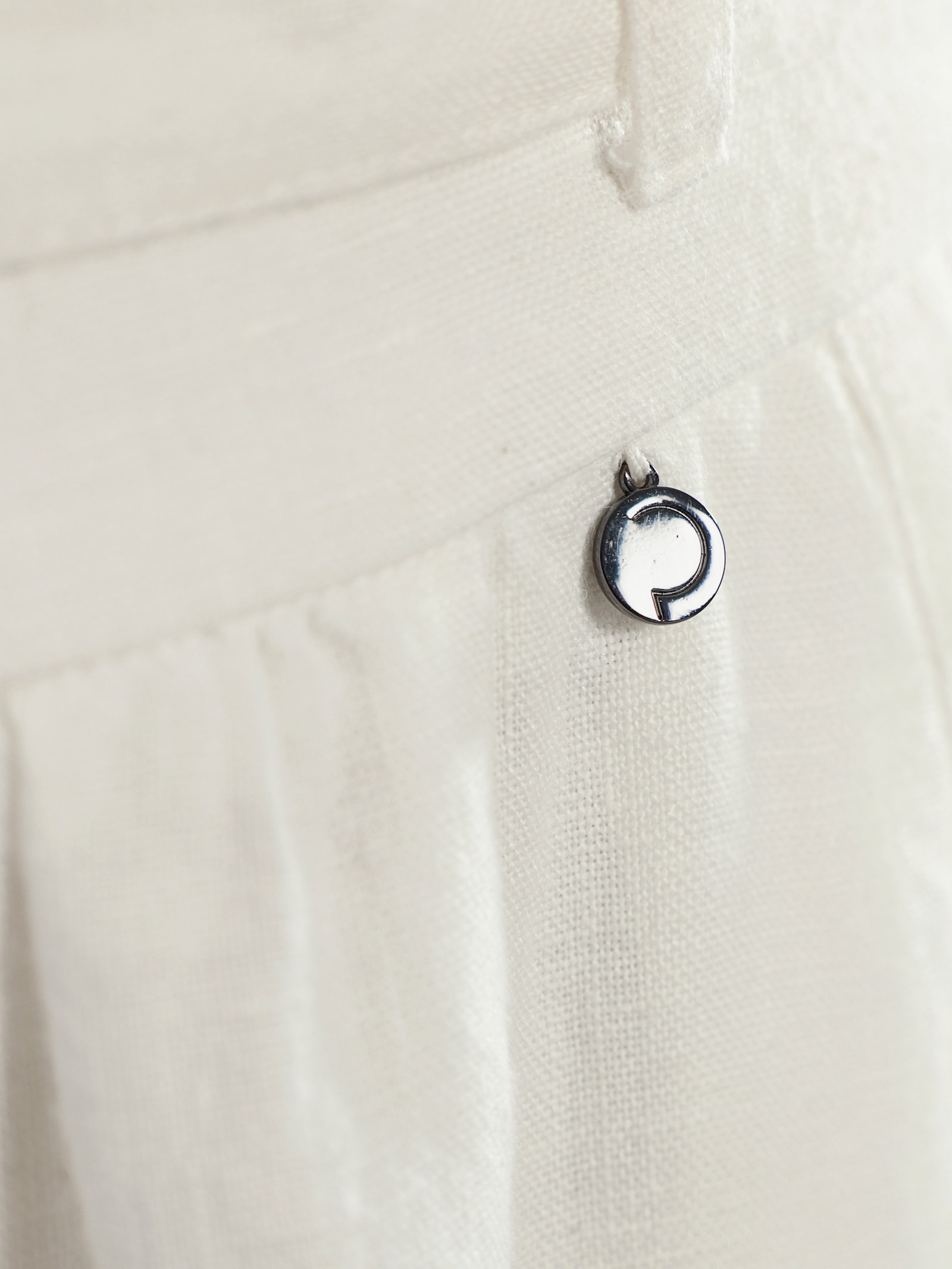 CREATION L PREMIUM Sommerrock aus reinem Leinen - ecru