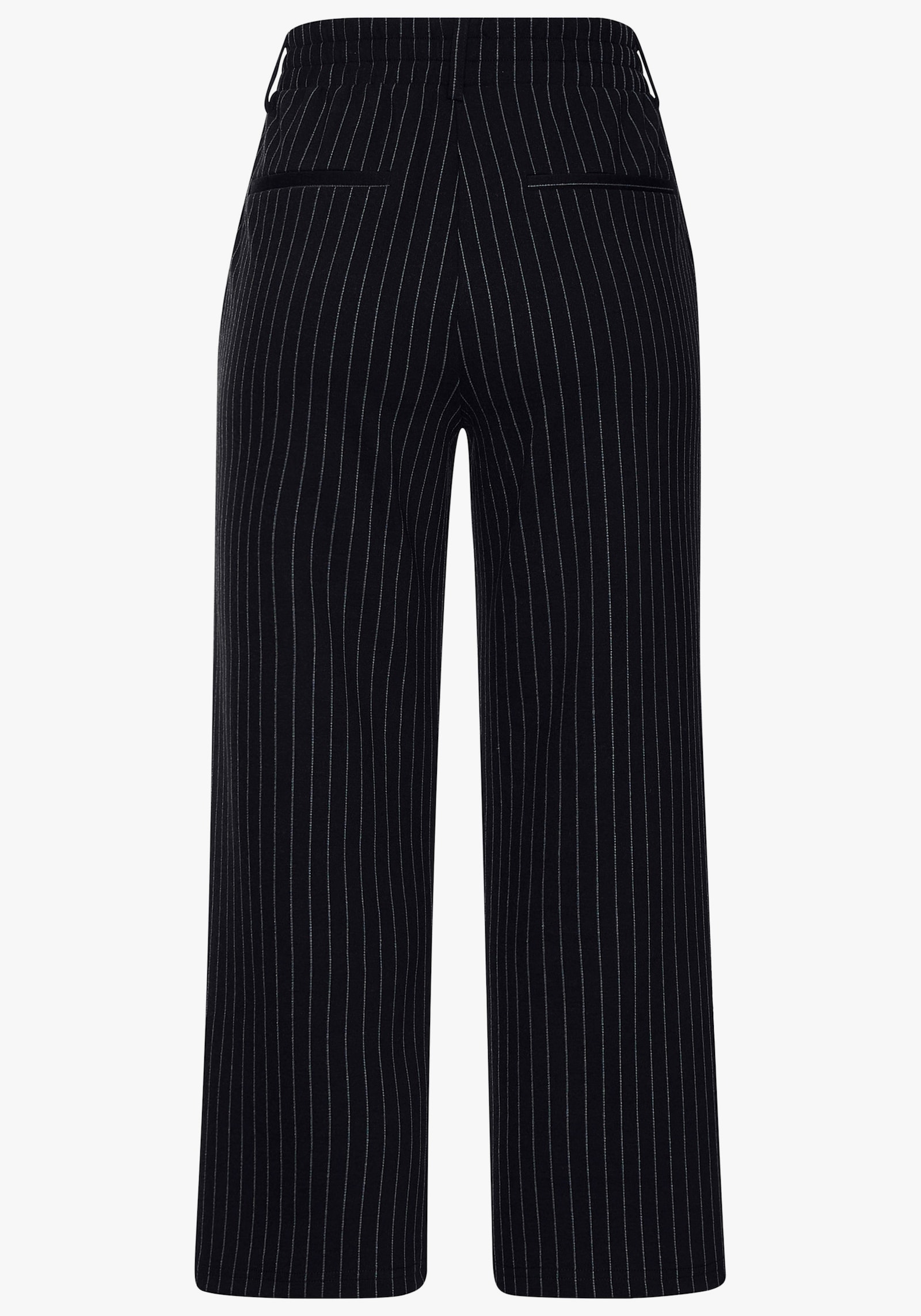 LASCANA Pantalon large - noir à rayures