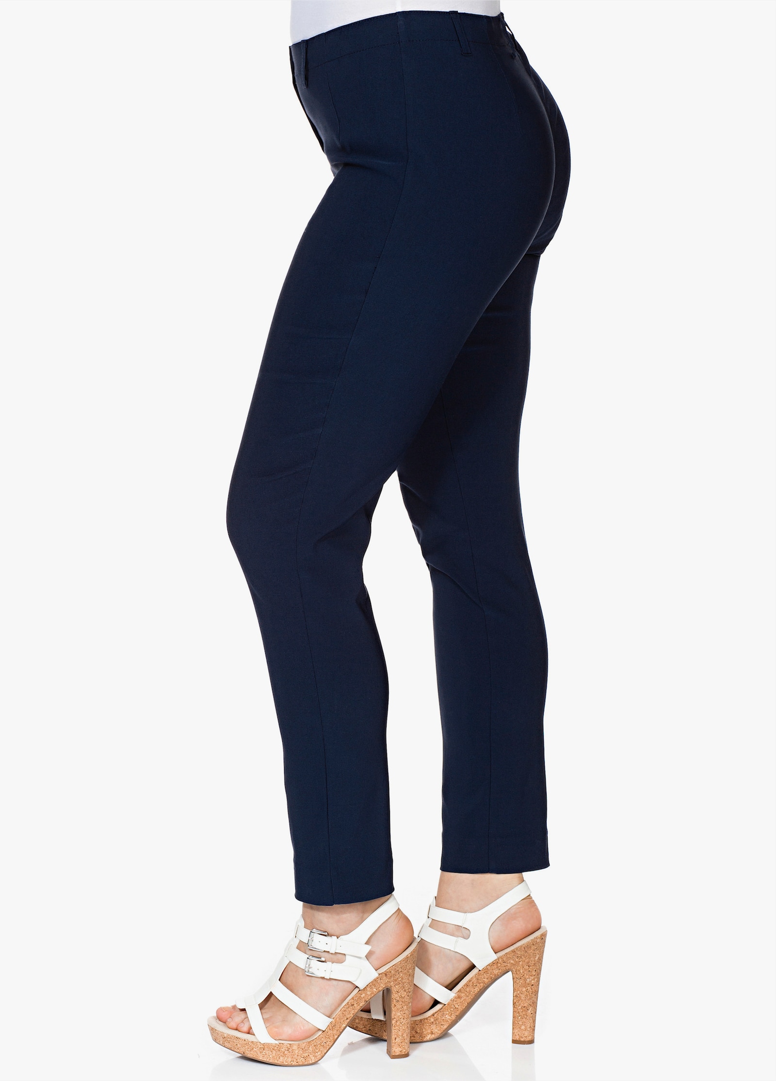 sheego Bengalinebroek in smal model - marine