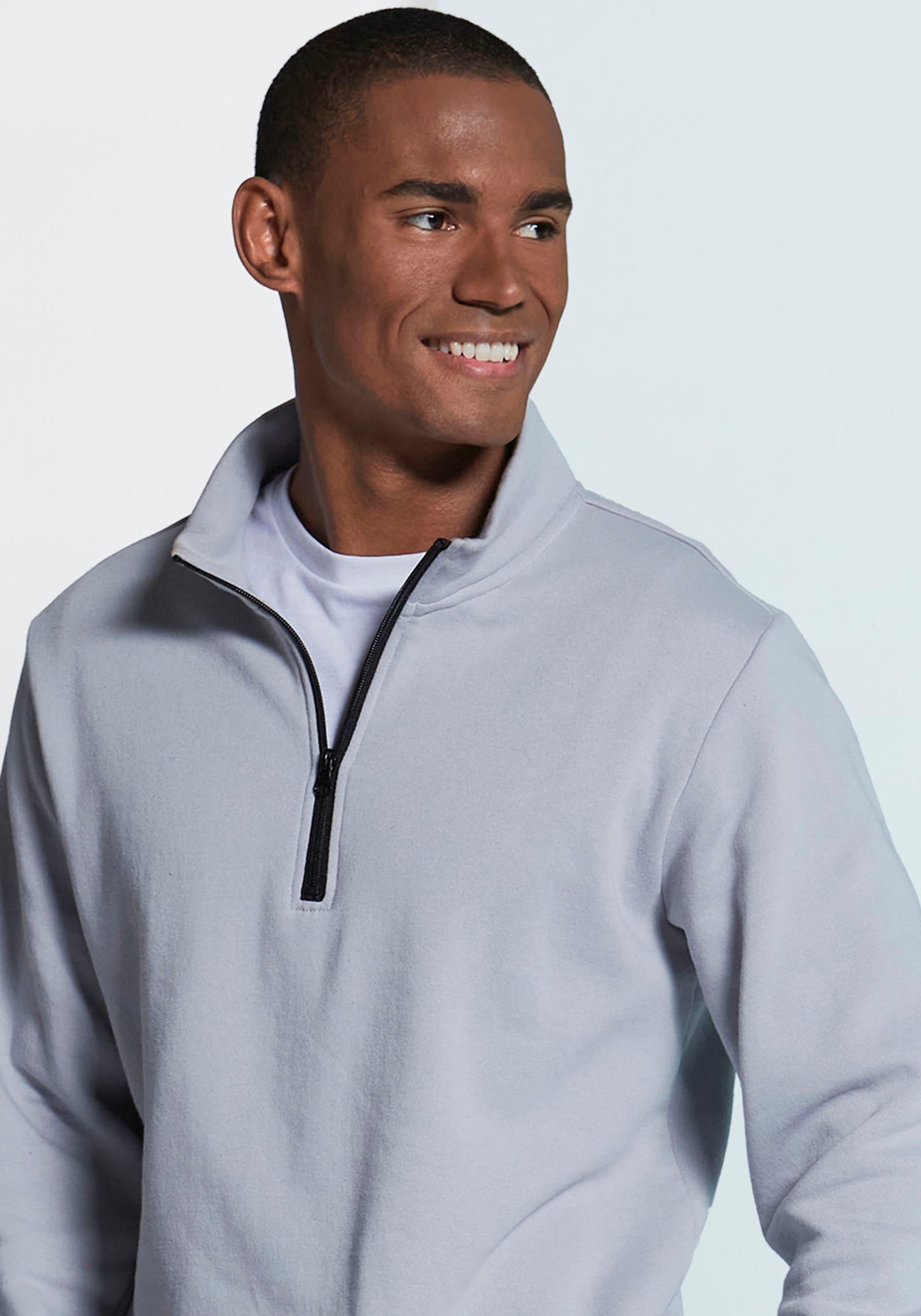 John Devin Sweatshirt - hellgrau