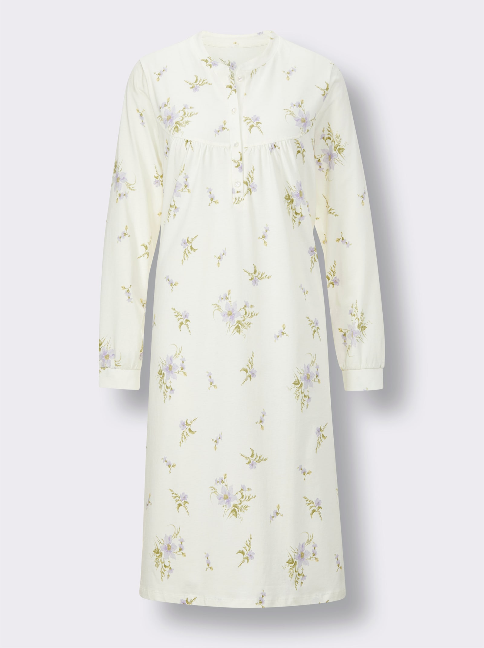 wäschepur Nachthemd - champagner-flieder-bedruckt