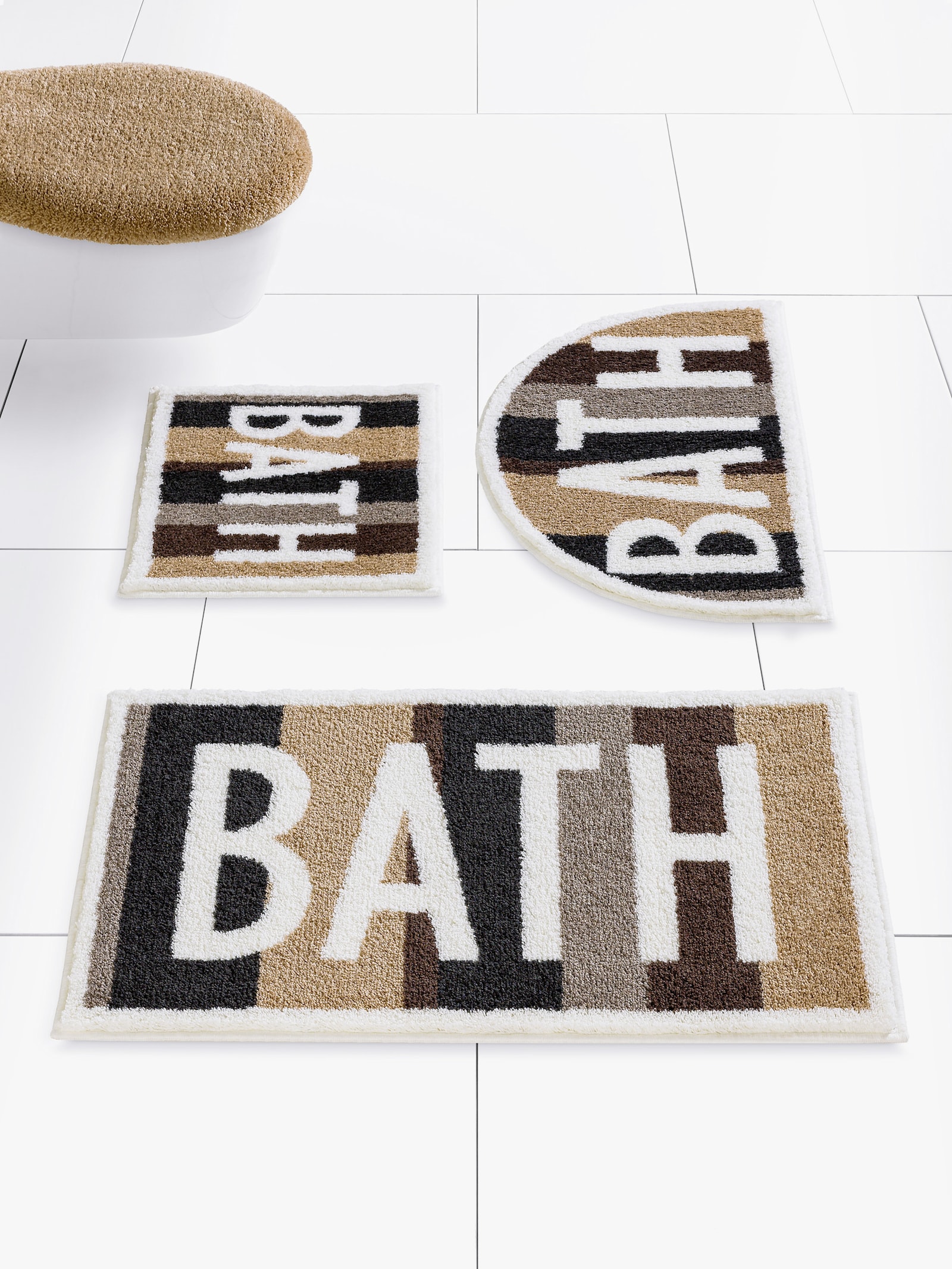 Grund Tapis de bain - gris-taupe