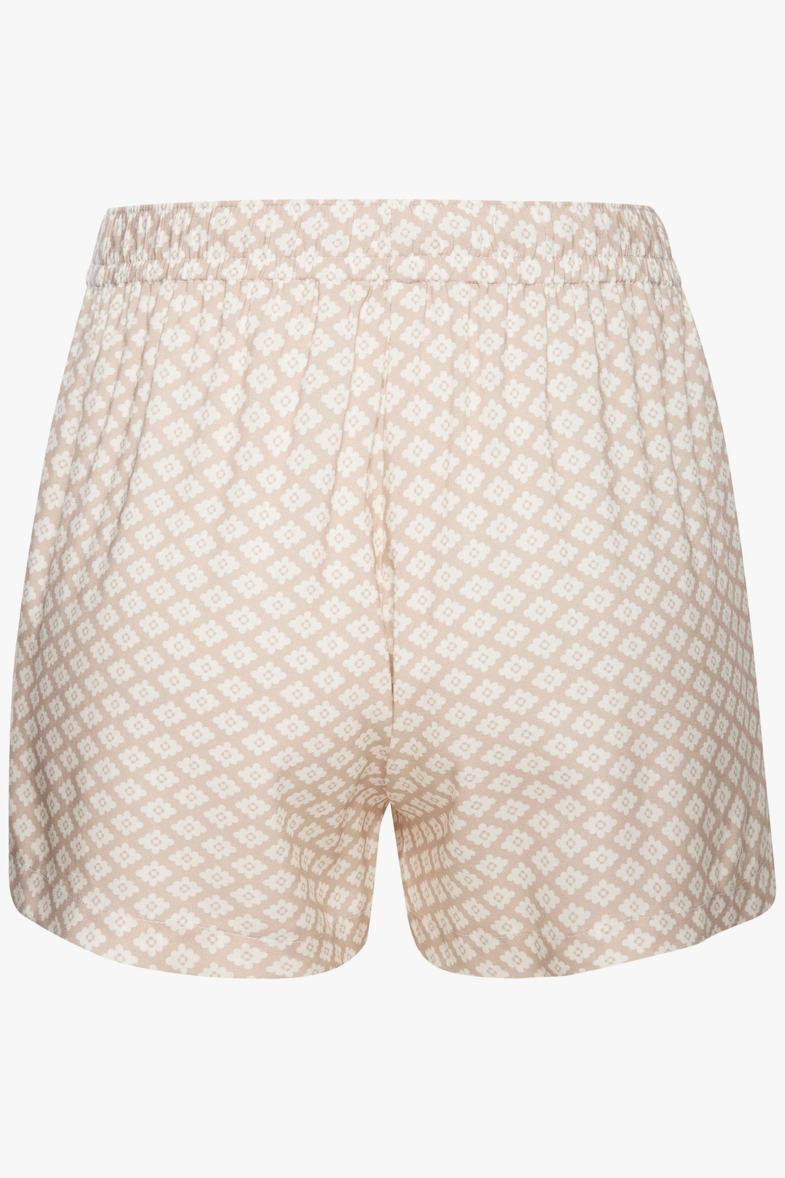 LASCANA Pyjamashorts - beige-weiss-gemustert