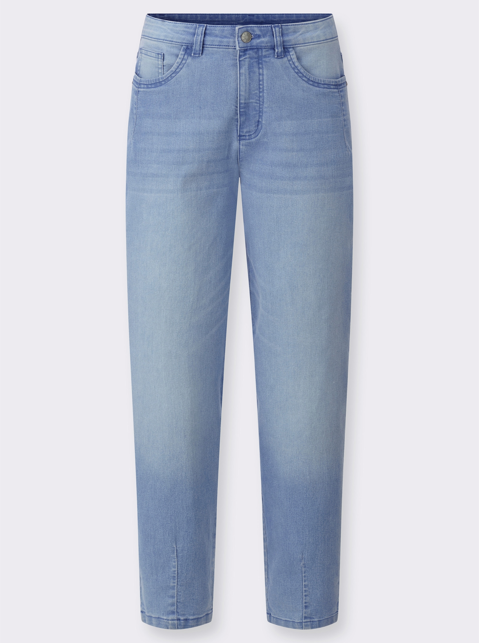 Jeans im Mom-Schnitt - blue-bleached