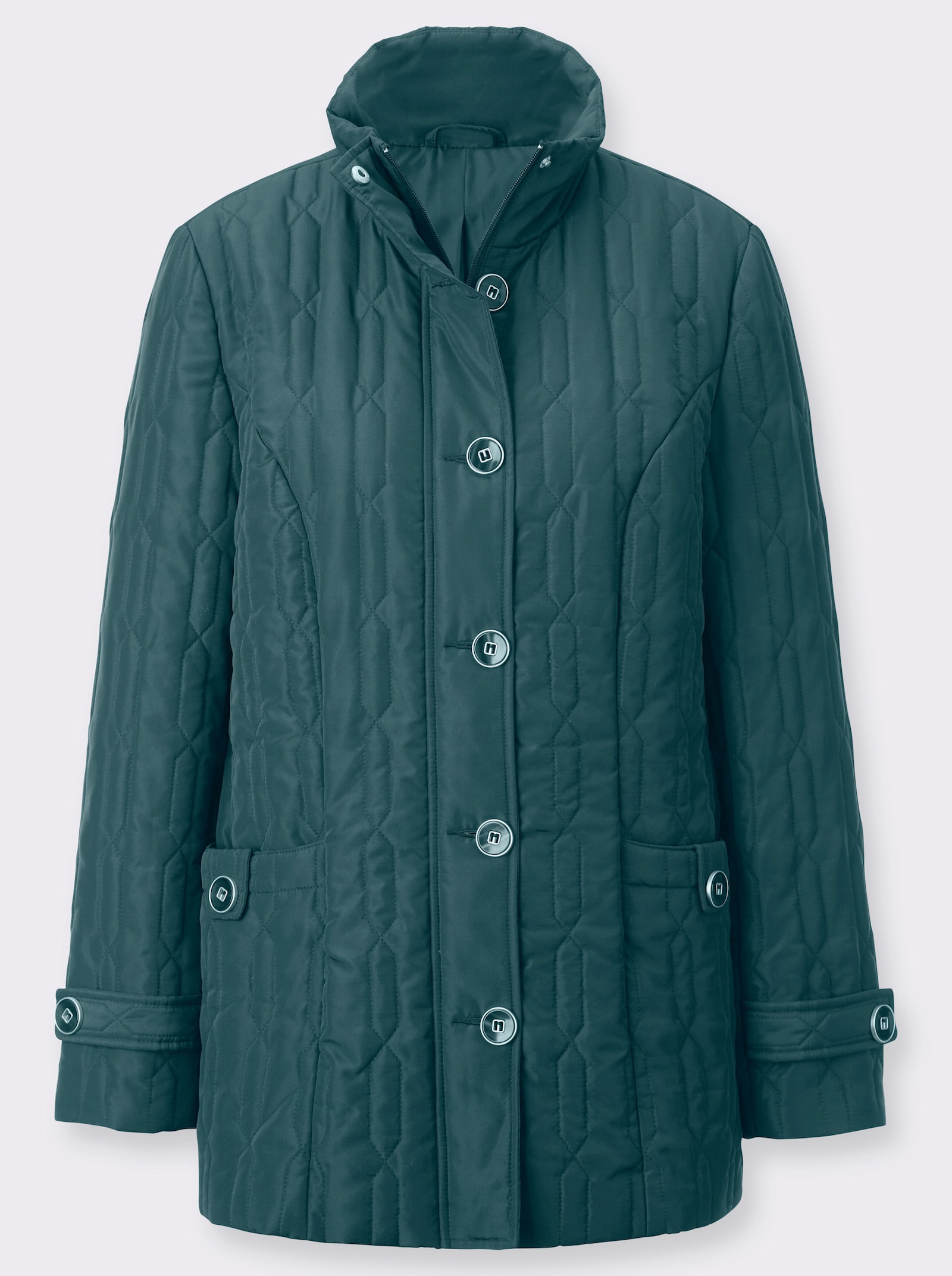 Steppjacke in wärmender Qualität - petrol