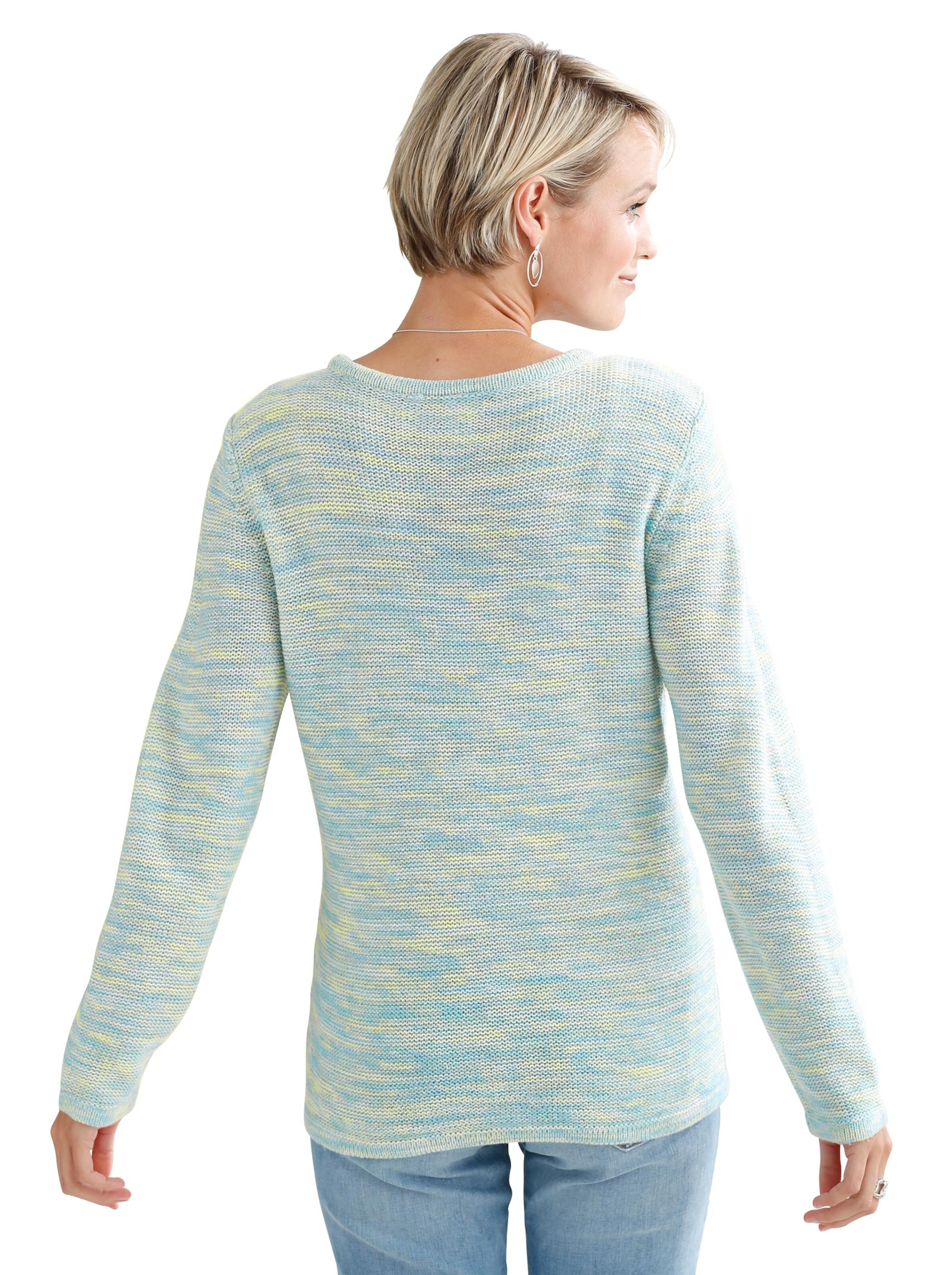 Pullover - mint-blau