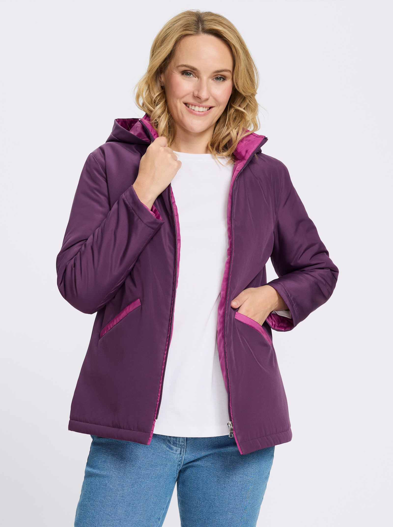Jacke mit Druck-Motiv - traube