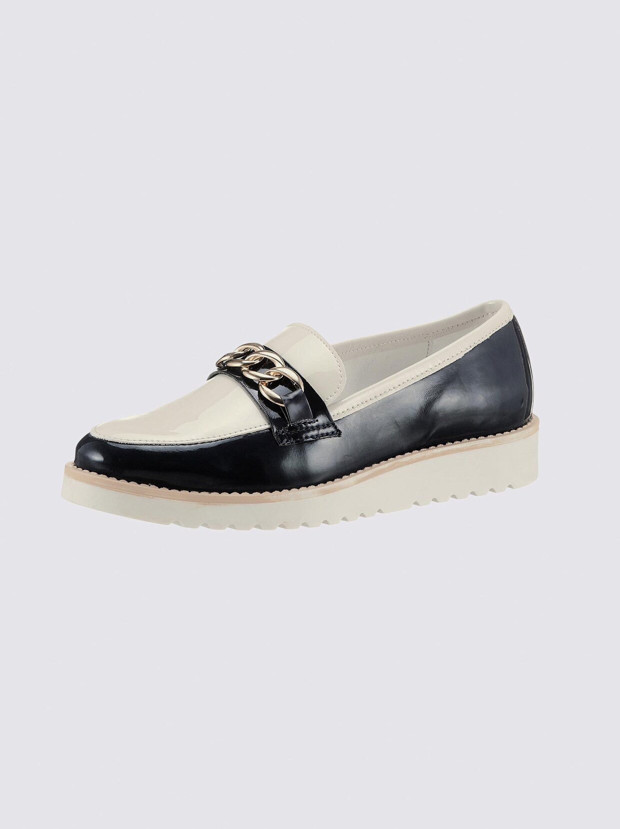 heine Slipper - marine-ecru