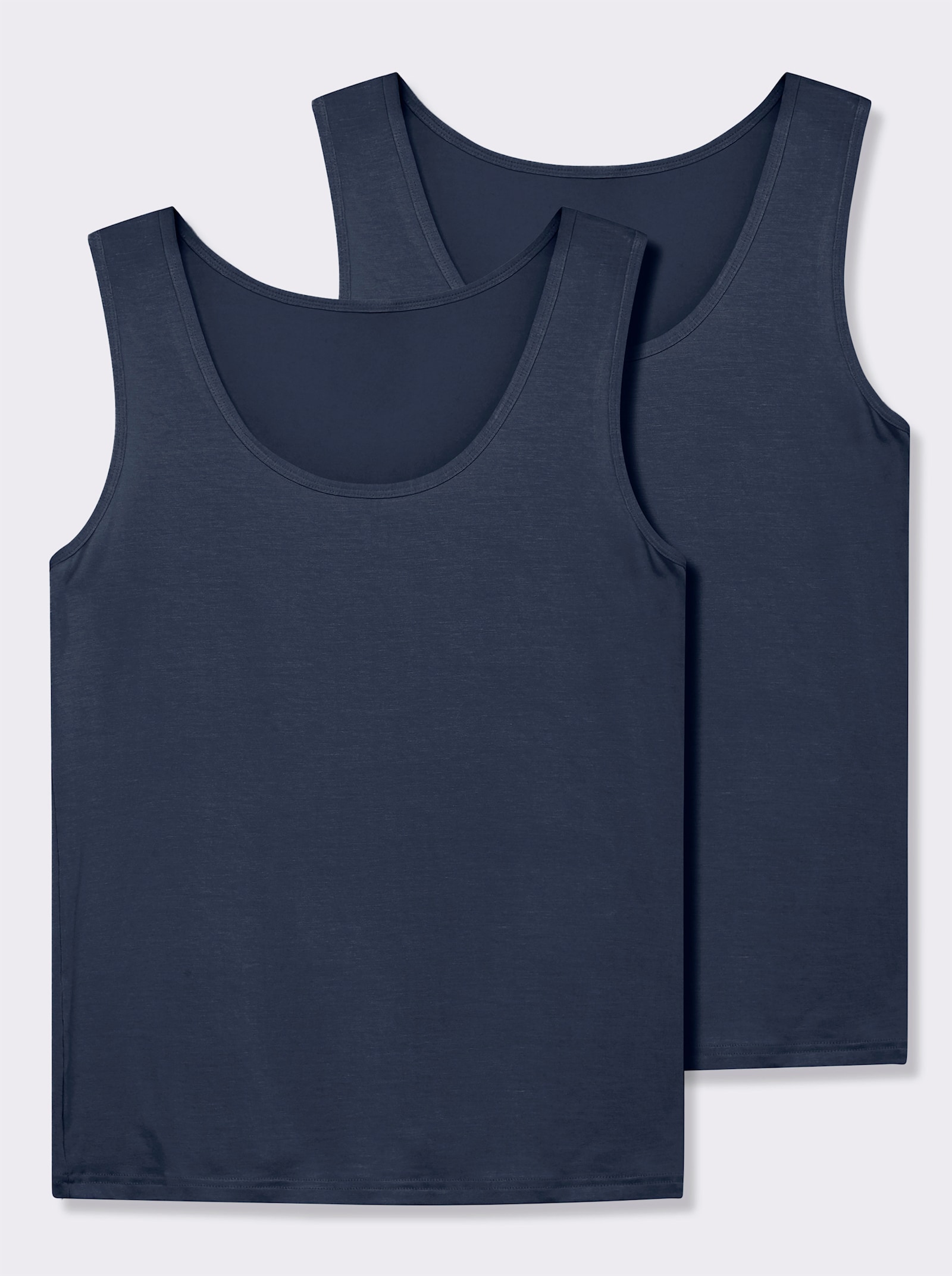 wäschepur Achseltop mit breiten Trägern - marine