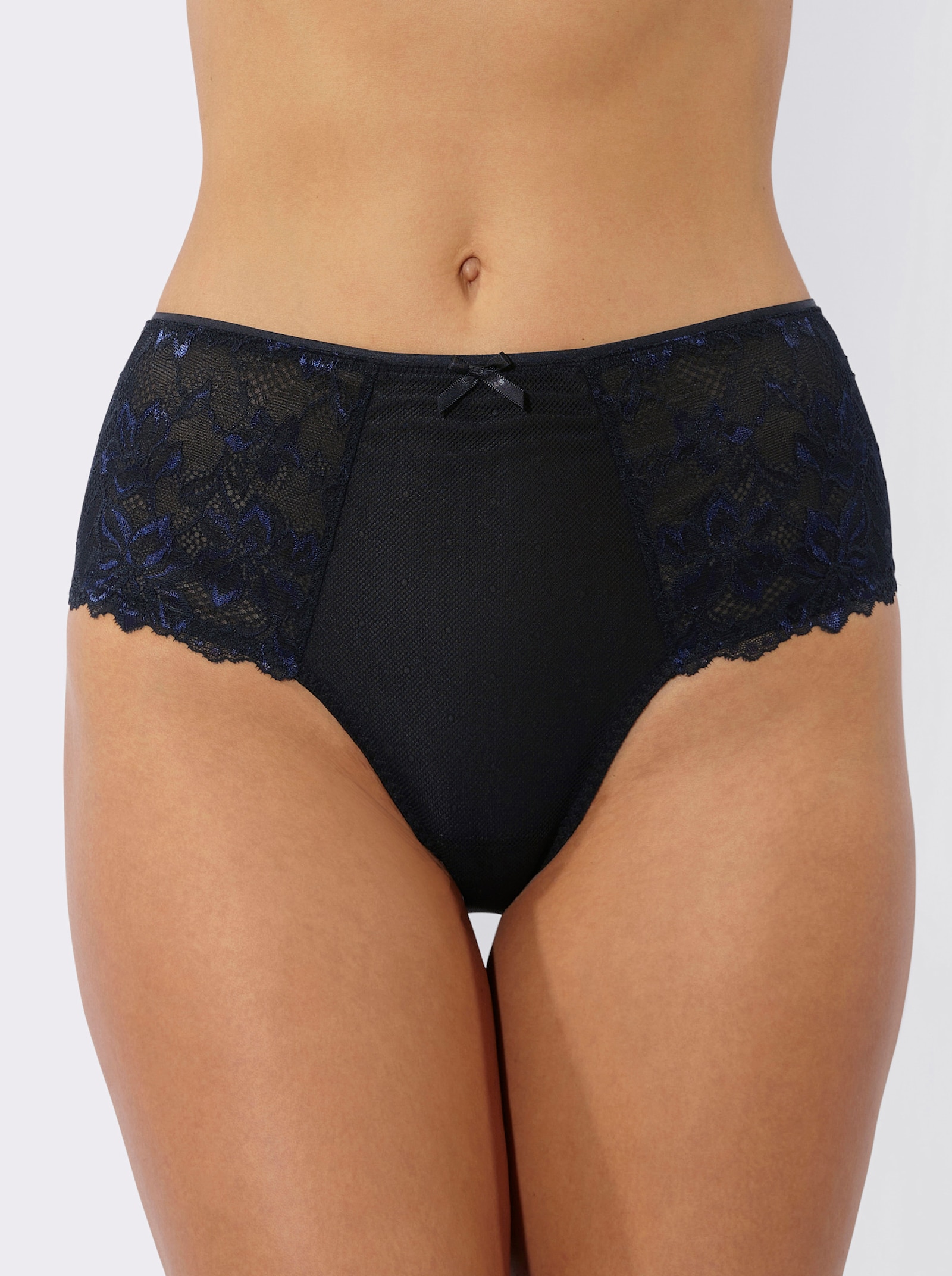 Anita Hüftslip mit Netzware vorne - schwarz