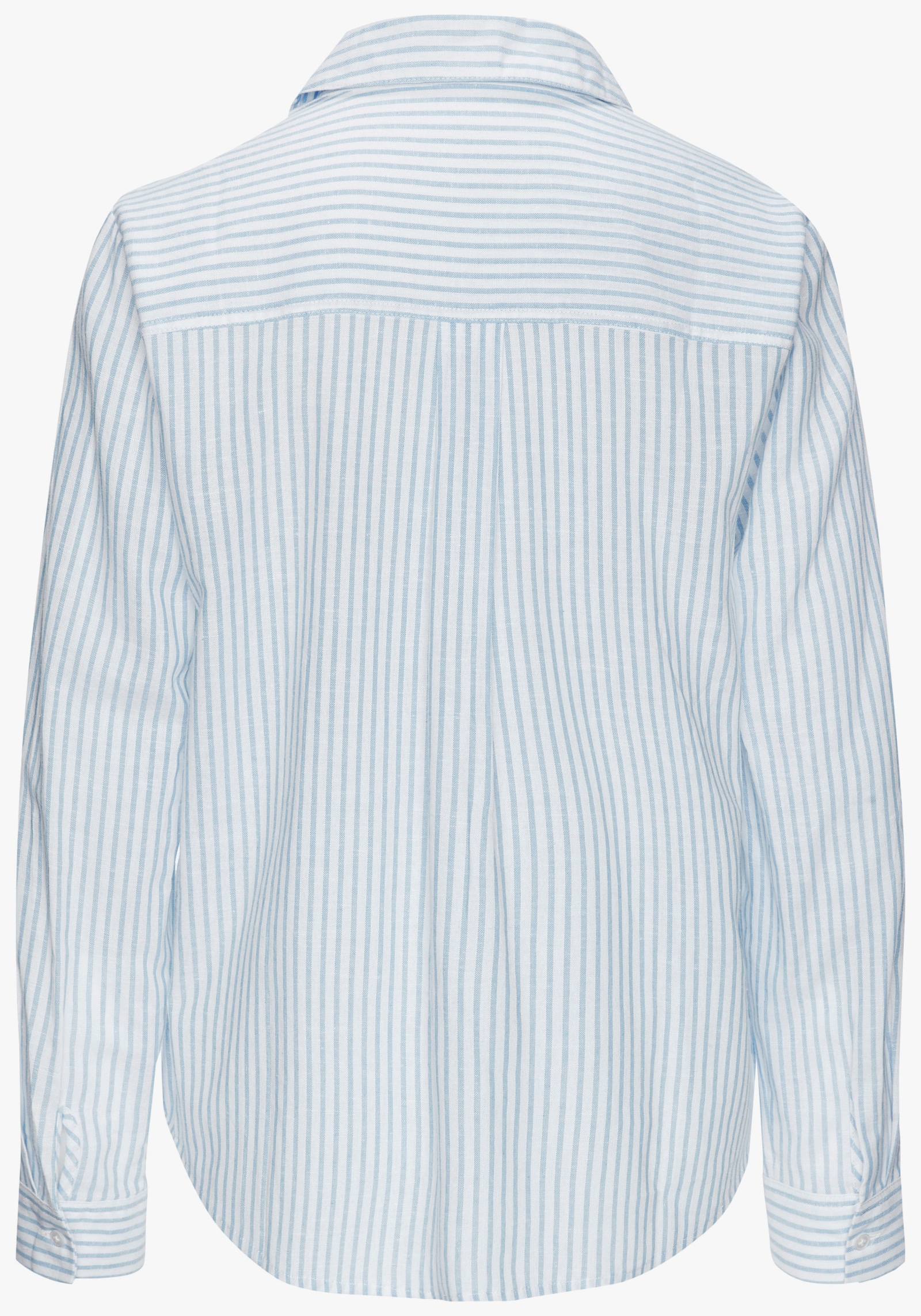 LASCANA Langarmbluse - blau-creme gestreift