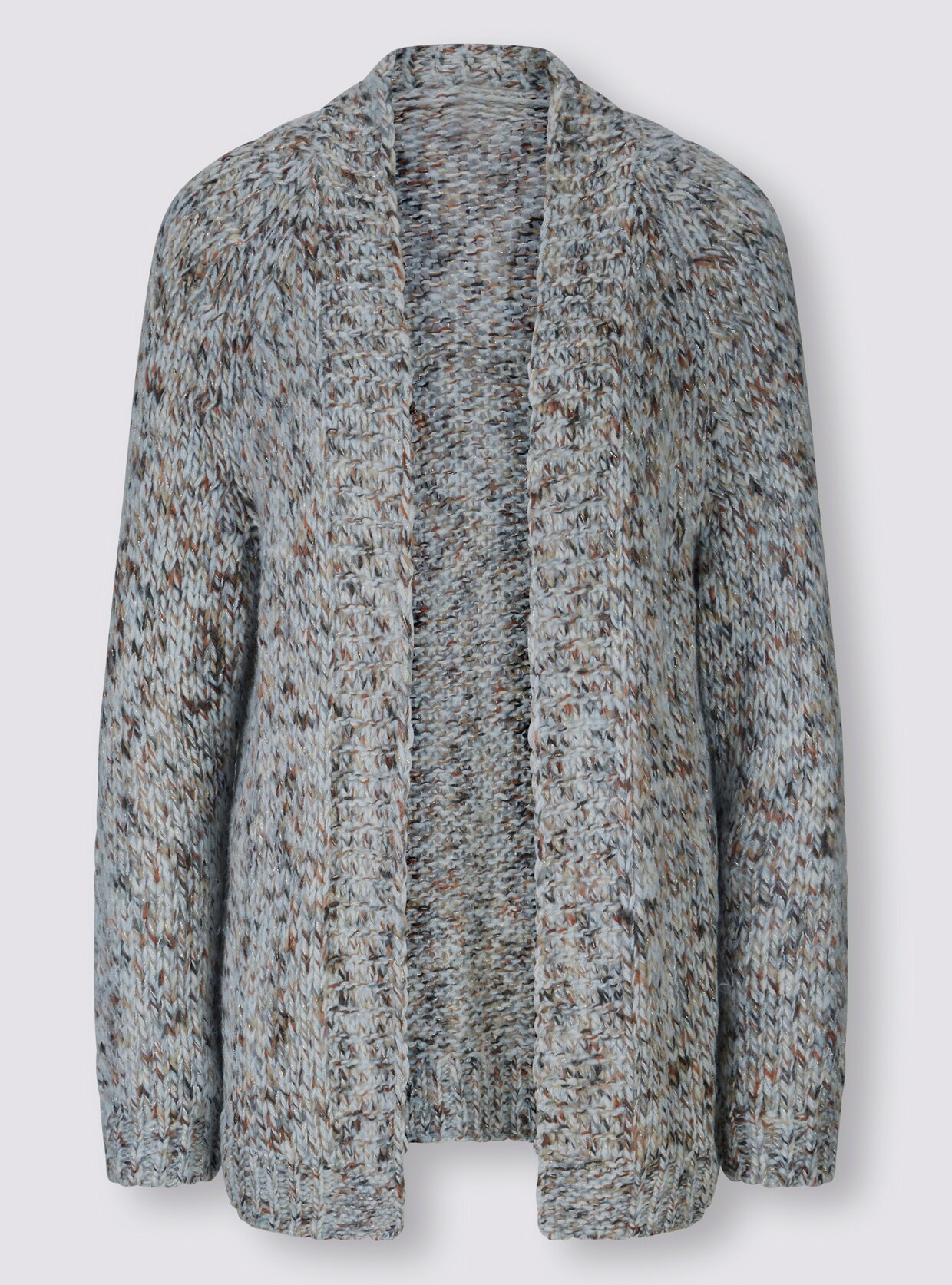 heine Vest - bleu/camel gemêleerd