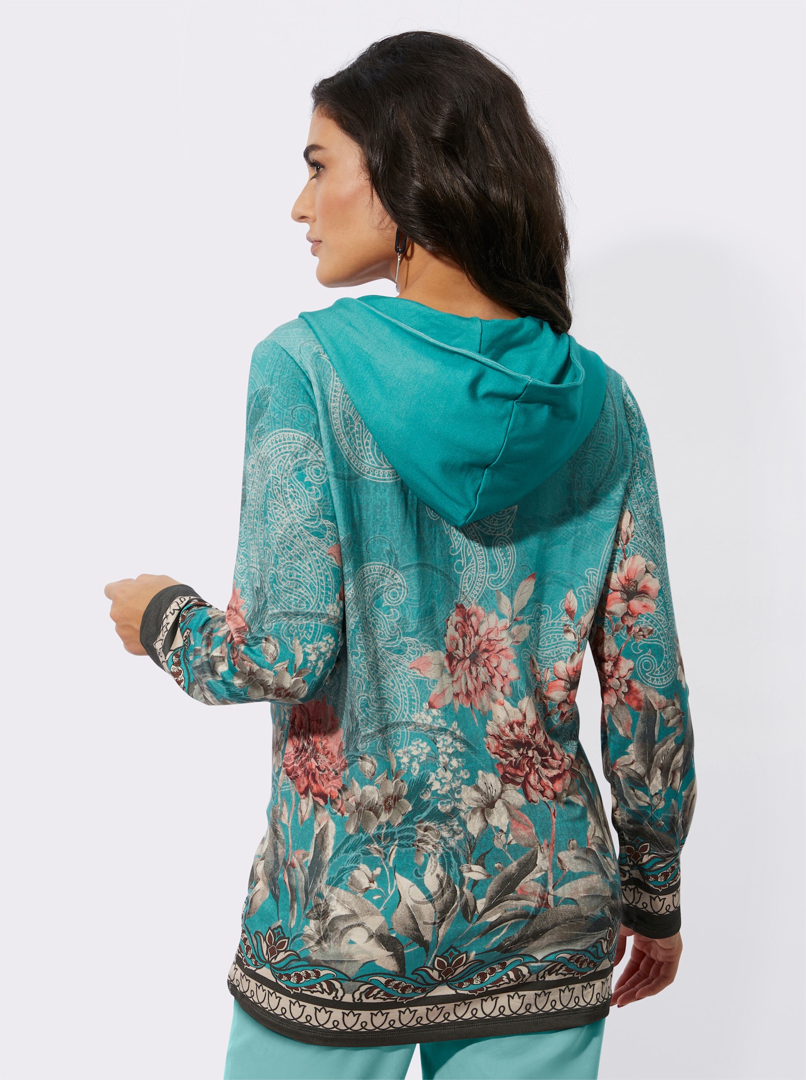 feel good Jacke - salbei-bedruckt