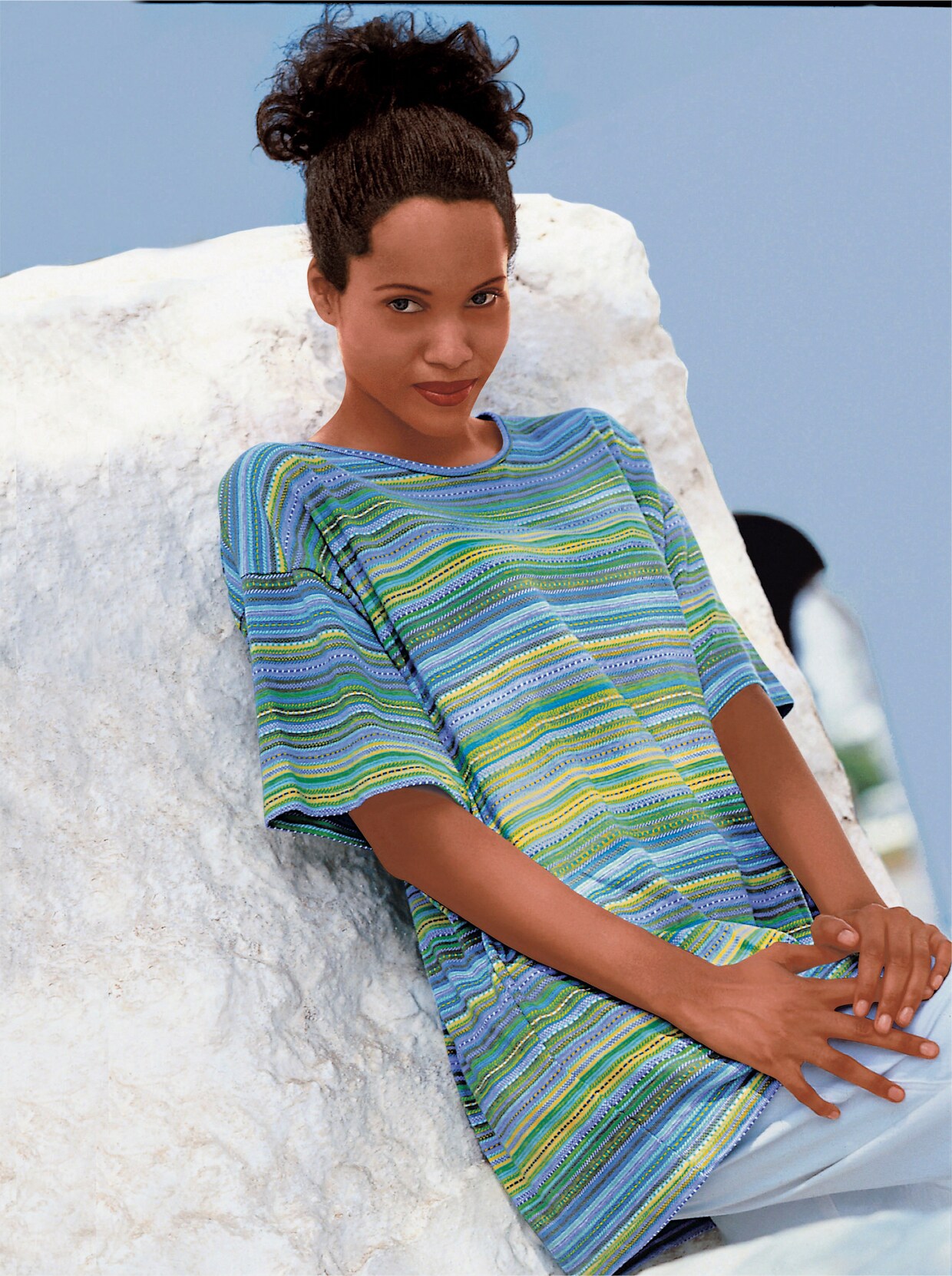 Shirt met korte mouwen - turquoise