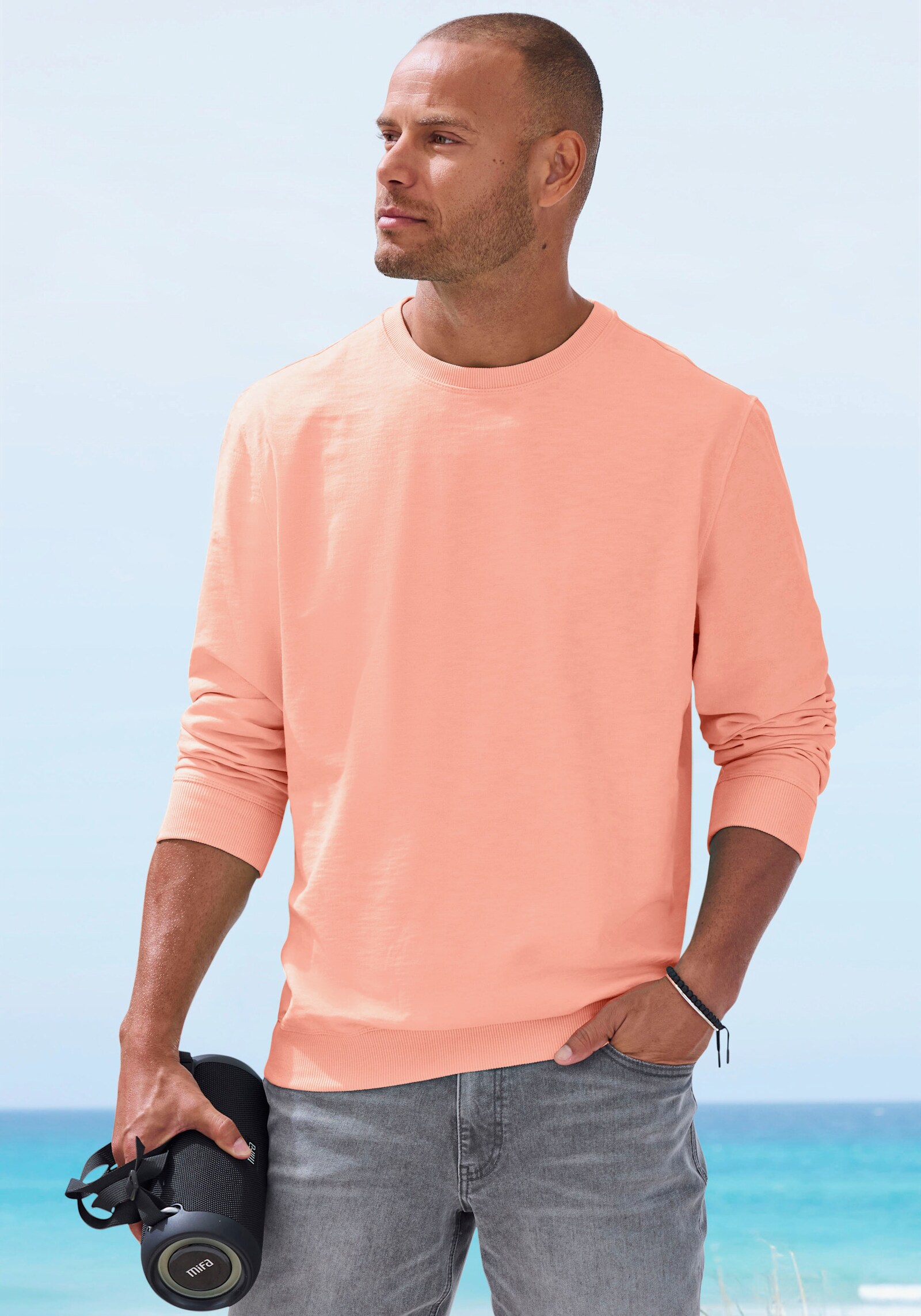 John Devin Shirt met lange mouwen - apricot