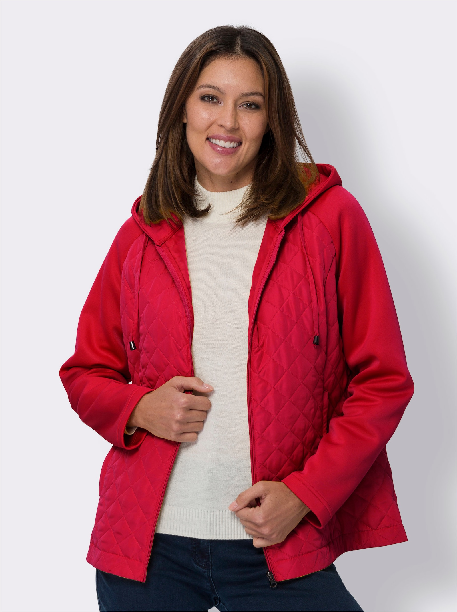 Jacke mit Steppmuster - rot