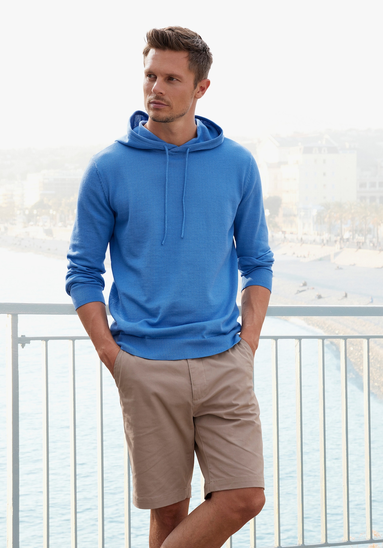 H.I.S Strickpullover - blau