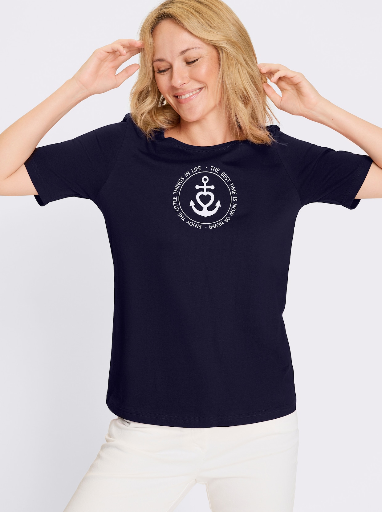 Kurzarmshirt - marine