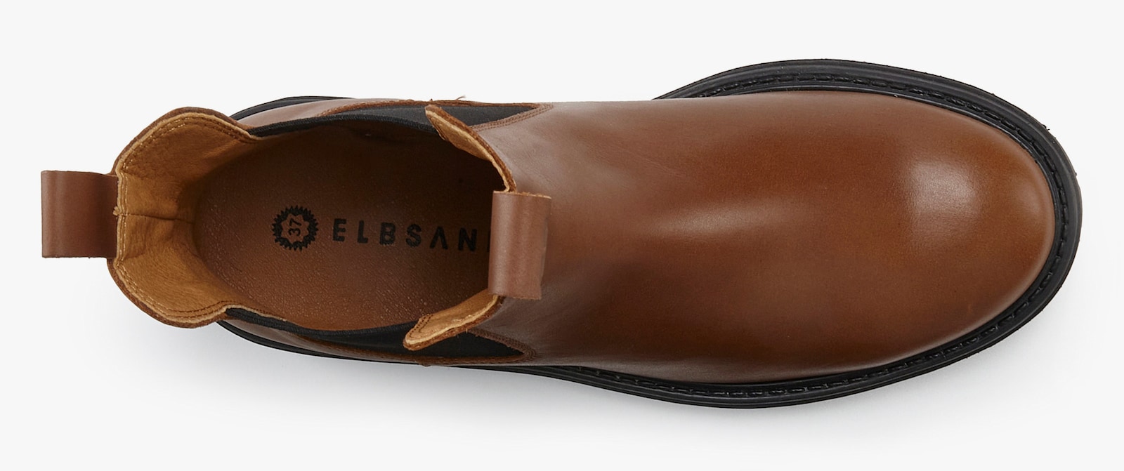 Elbsand Stiefelette - camel/schwarz