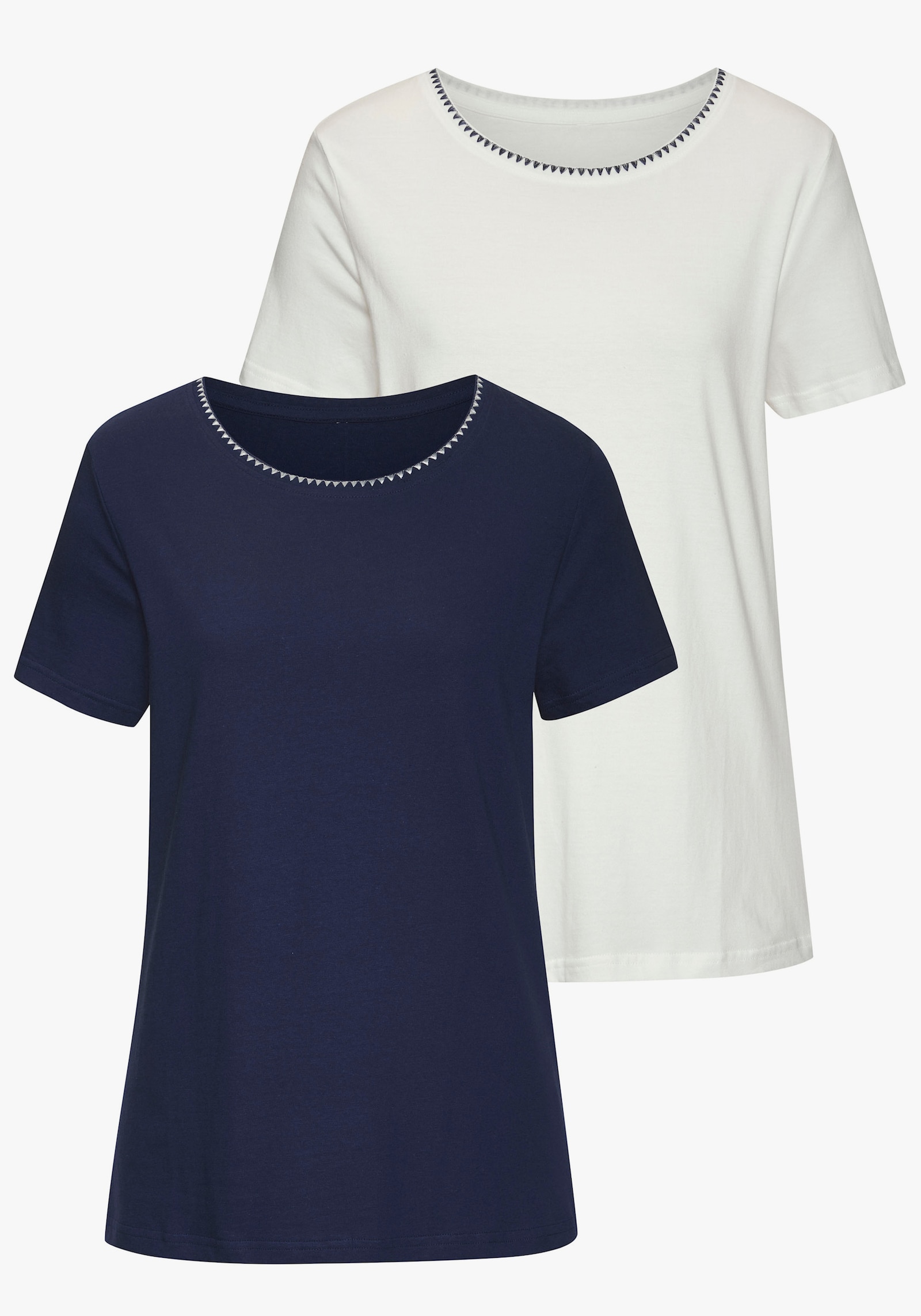 Vivance T-Shirt - blau, creme