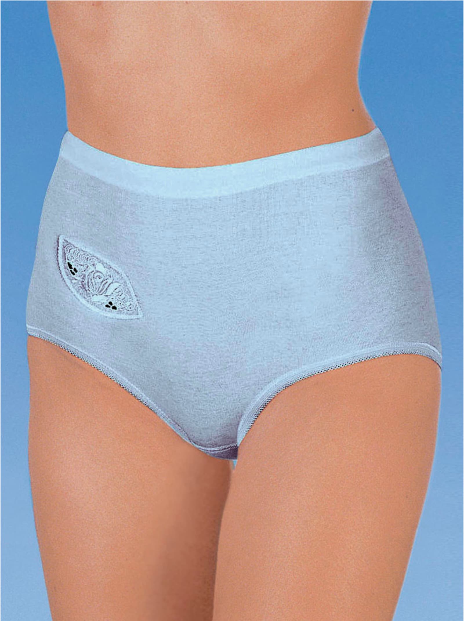 Nina von C. Slip in hoher Leibhöhe - bleu + rosé