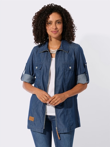 Blusenjacke - blue-stone-washed