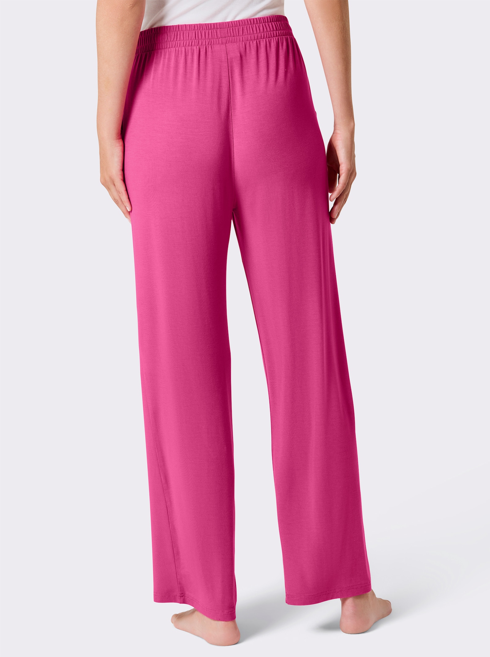 feel good Hosen - schwarz + fuchsia