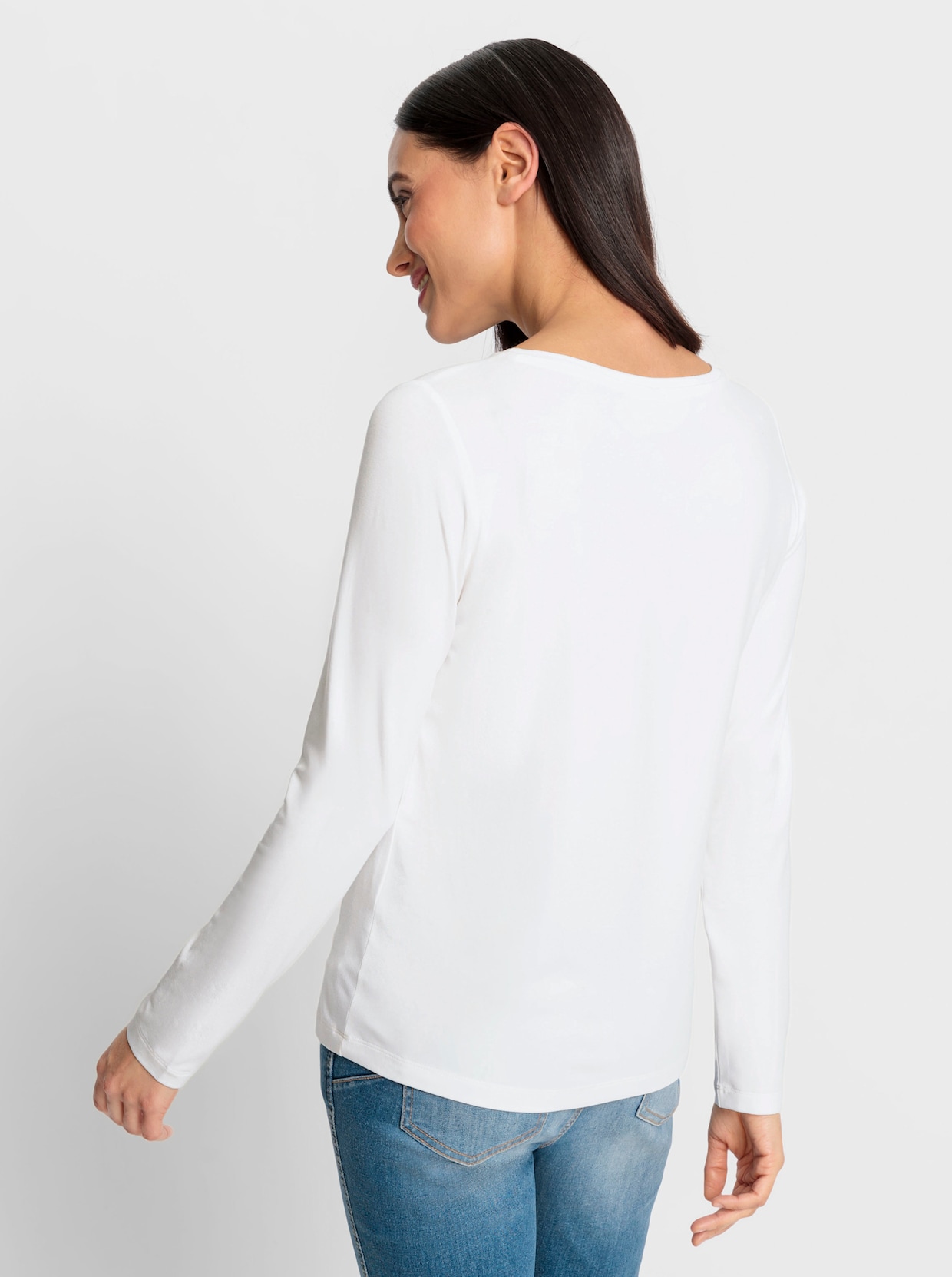 heine Shirt met print - ecru