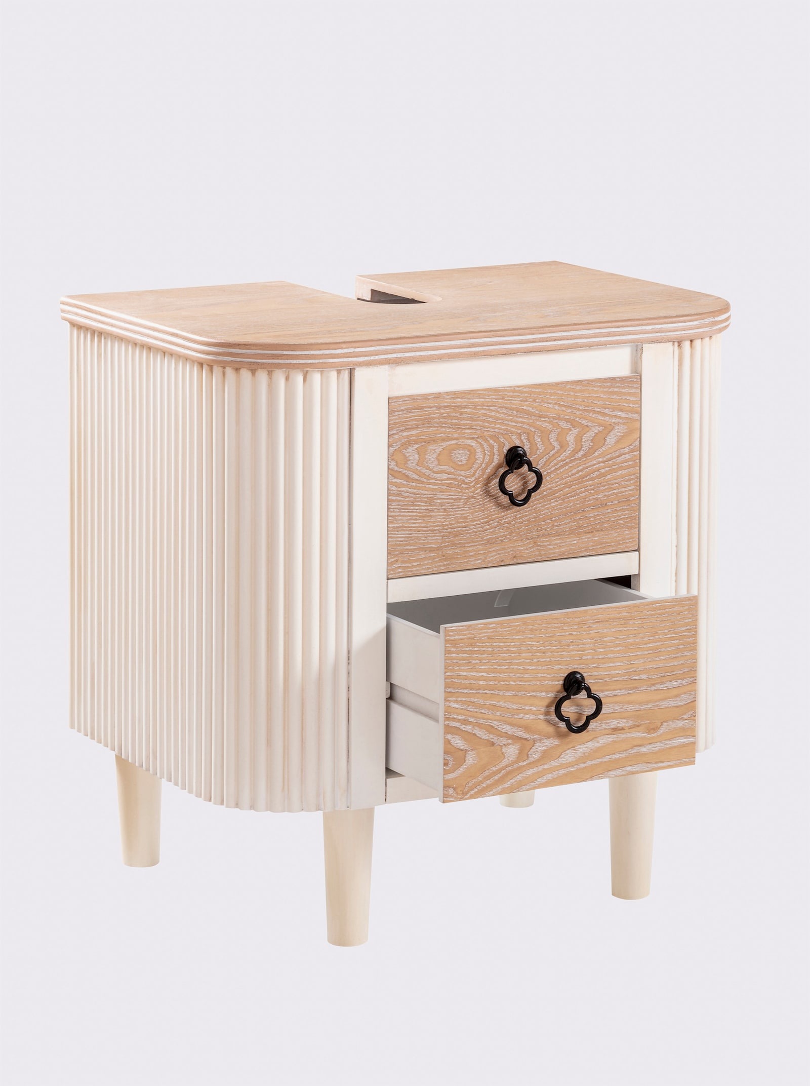 heine home Wastafelonderkast - wit/naturel