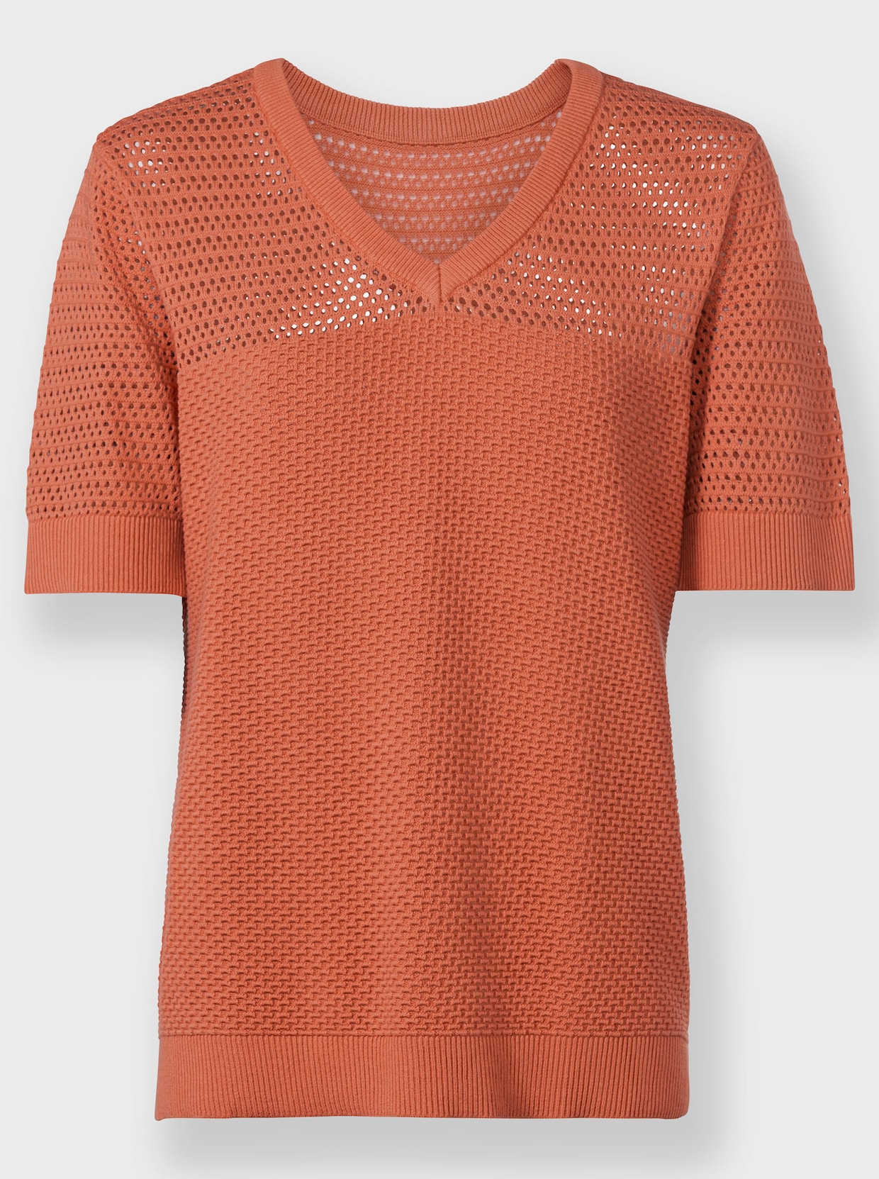 Pullover met korte mouwen - papaya