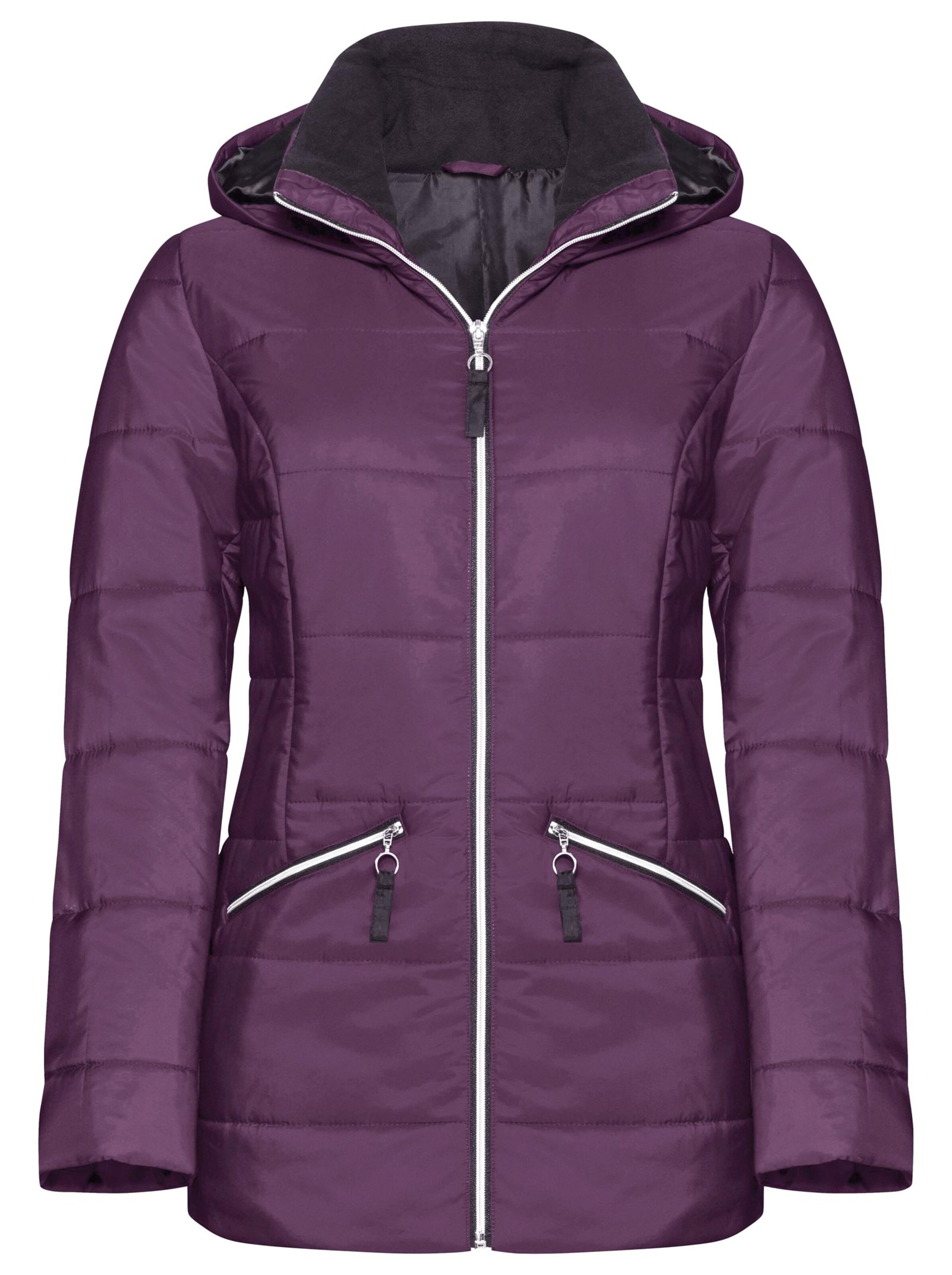 Steppjacke - aubergine