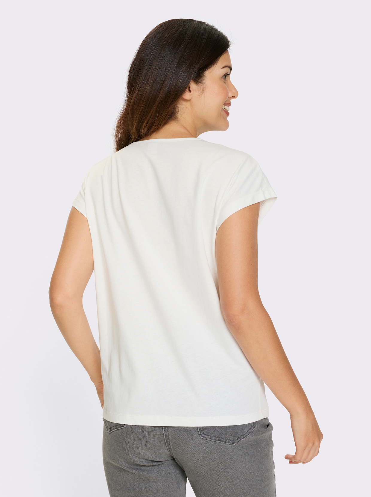Kurzarmshirt - ecru