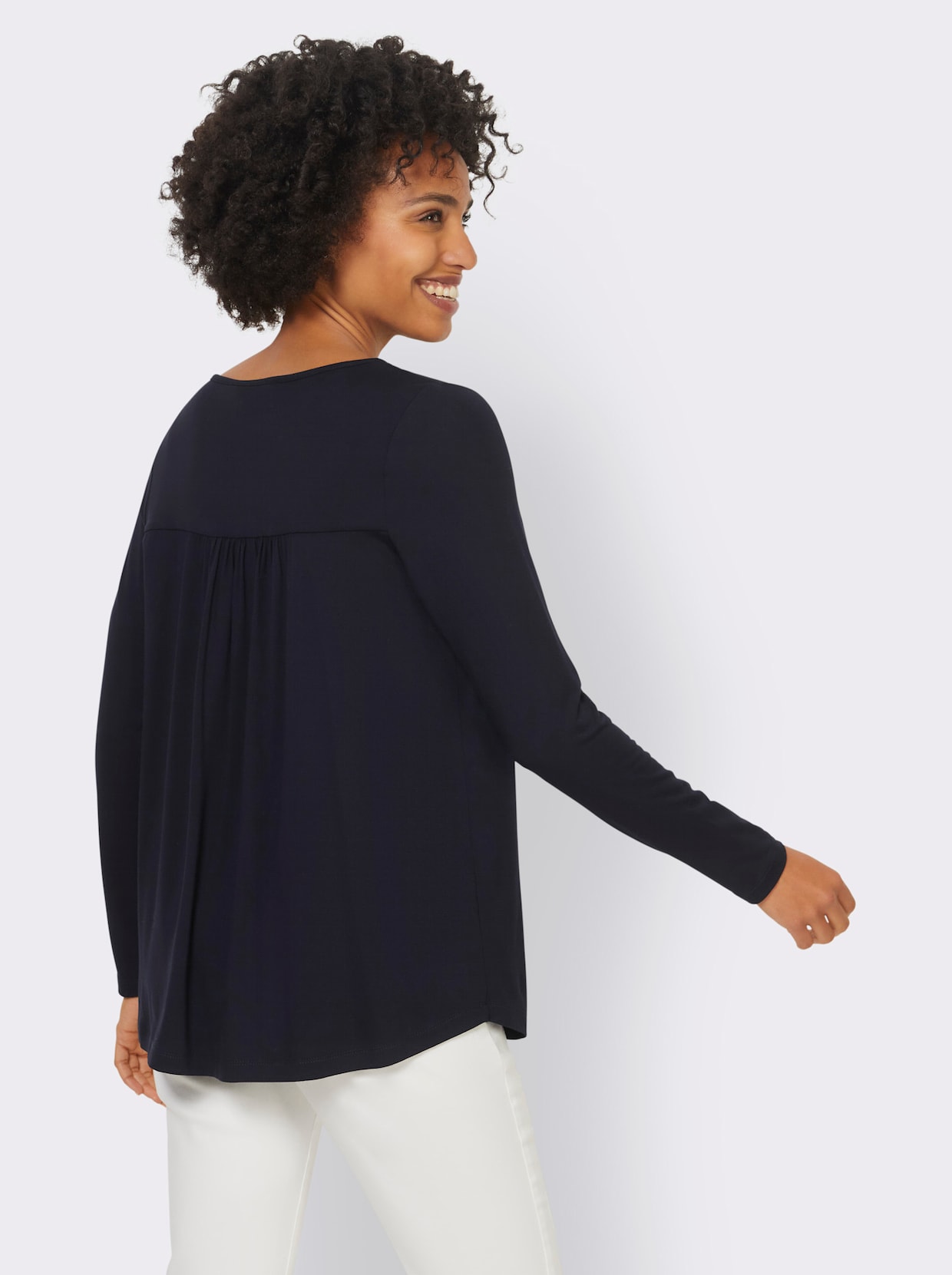 heine Shirt met lange mouwen - marine
