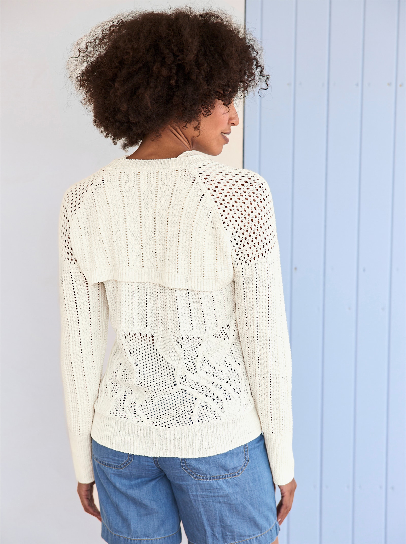 heine Style twinset façon boléro - écru