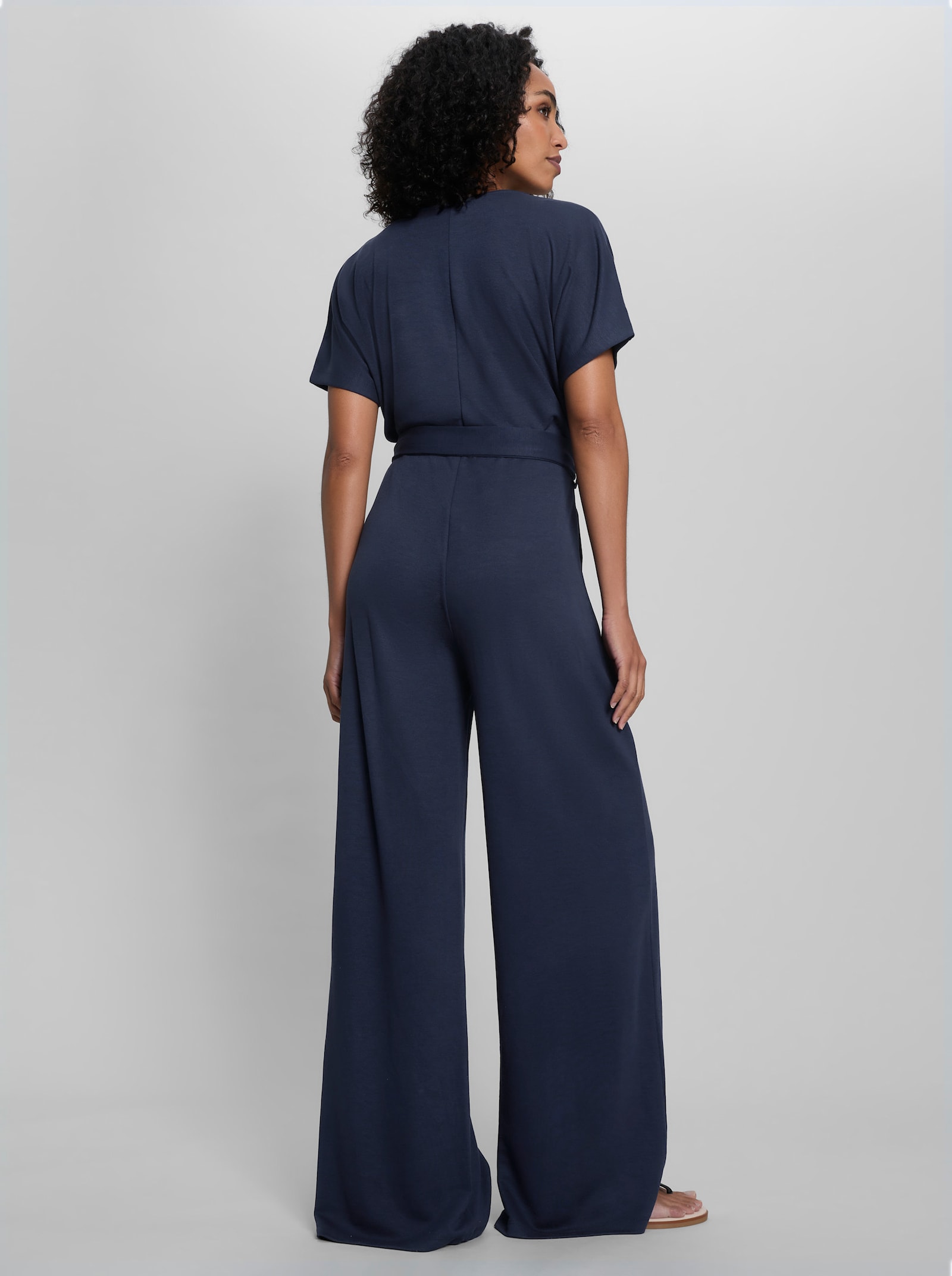 heine Jumpsuit in Wickel-Optik - marine