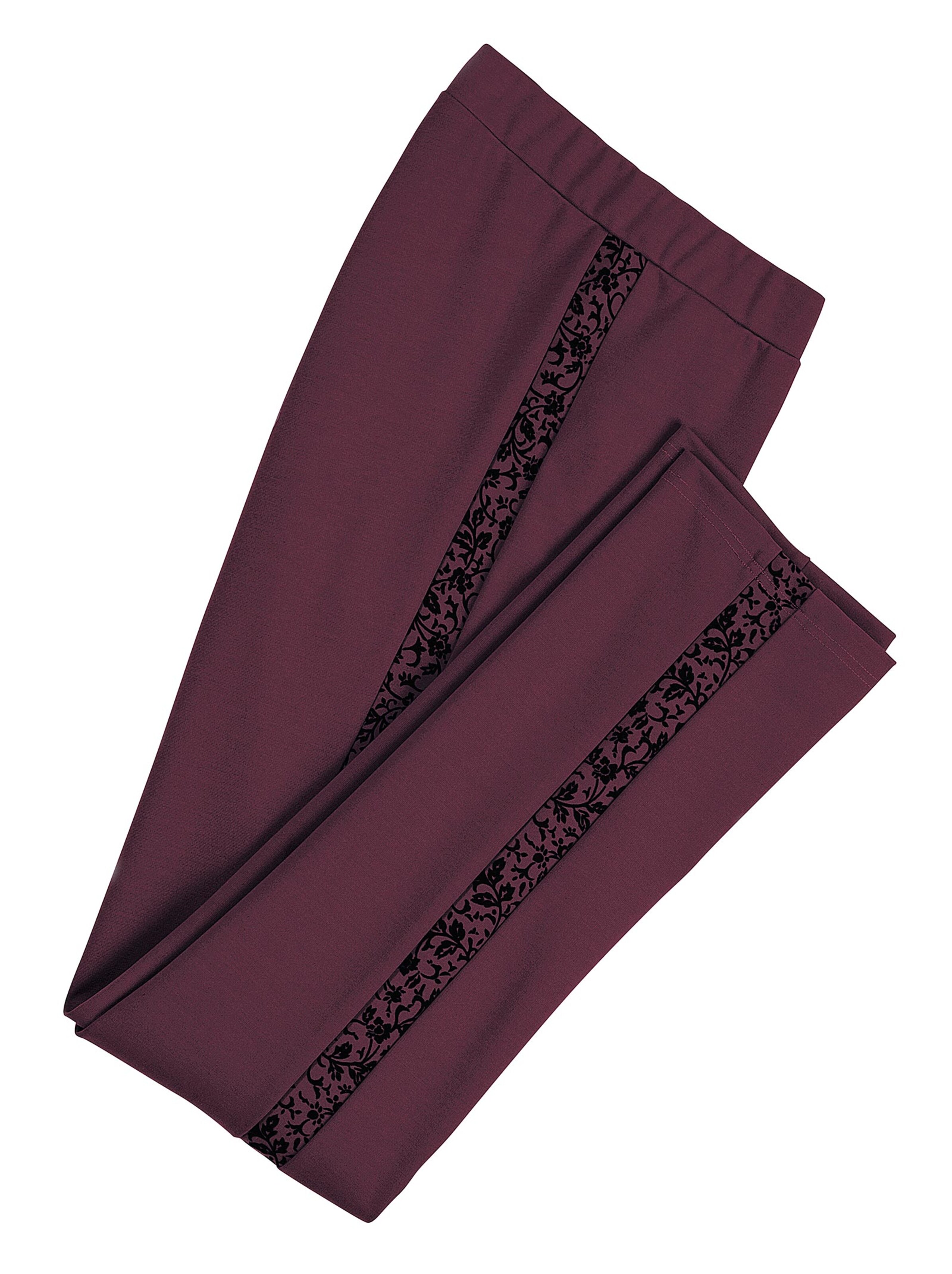 Jersey-Hose - weinrot