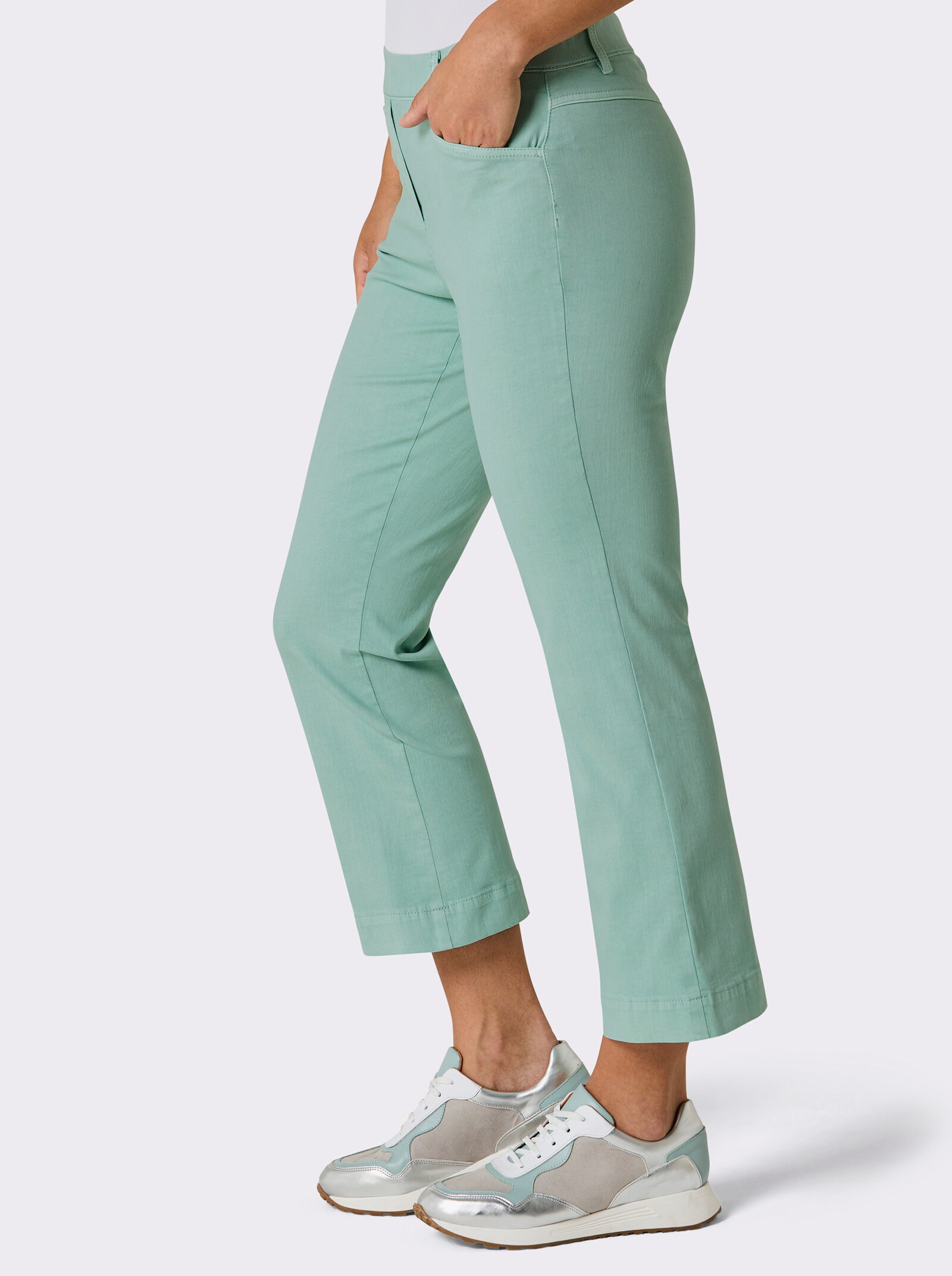 Ascari Schlupfjeans in 7/8-Länge - kalkmint