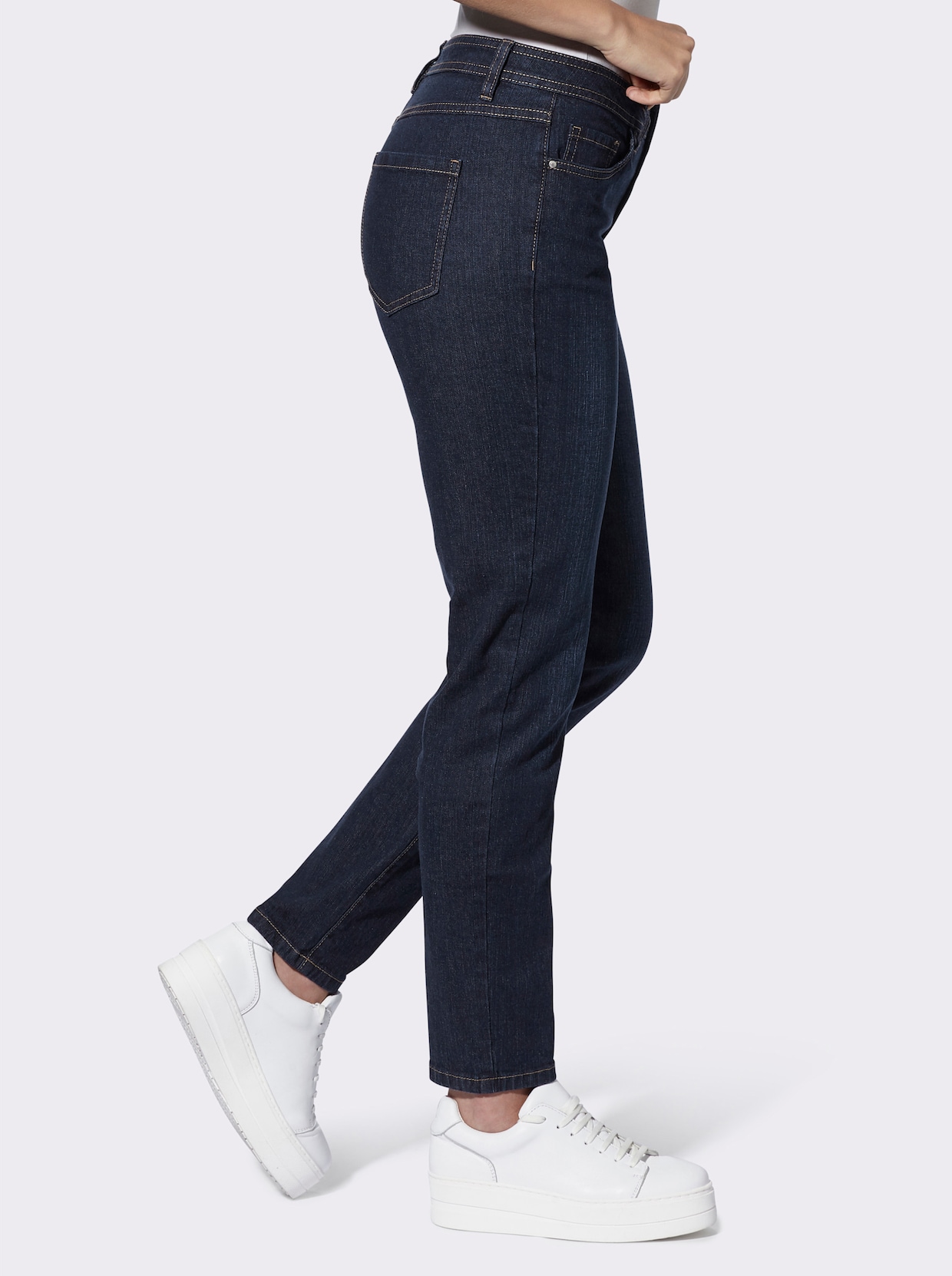 5-pocketjeans - dark-blue
