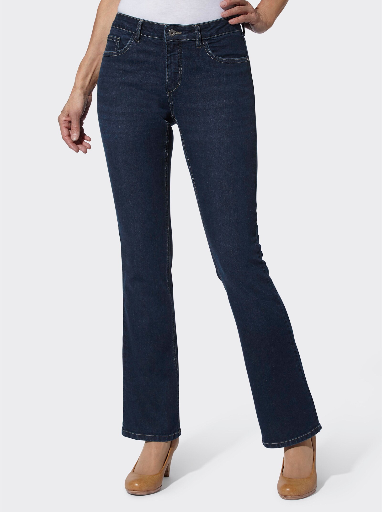 Jeans in formstabiler Stretch-Qualität - dark blue