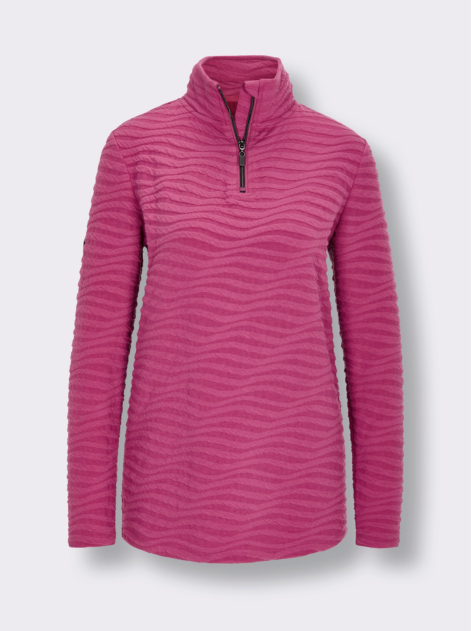 Catamaran Sports Sweatshirt in Struktur-Qualität - fuchsia