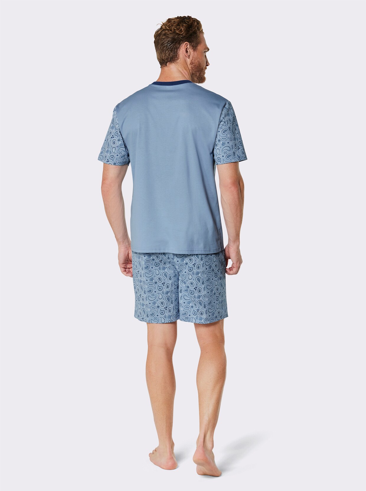 KINGsCLUB Shortama - bleu geprint