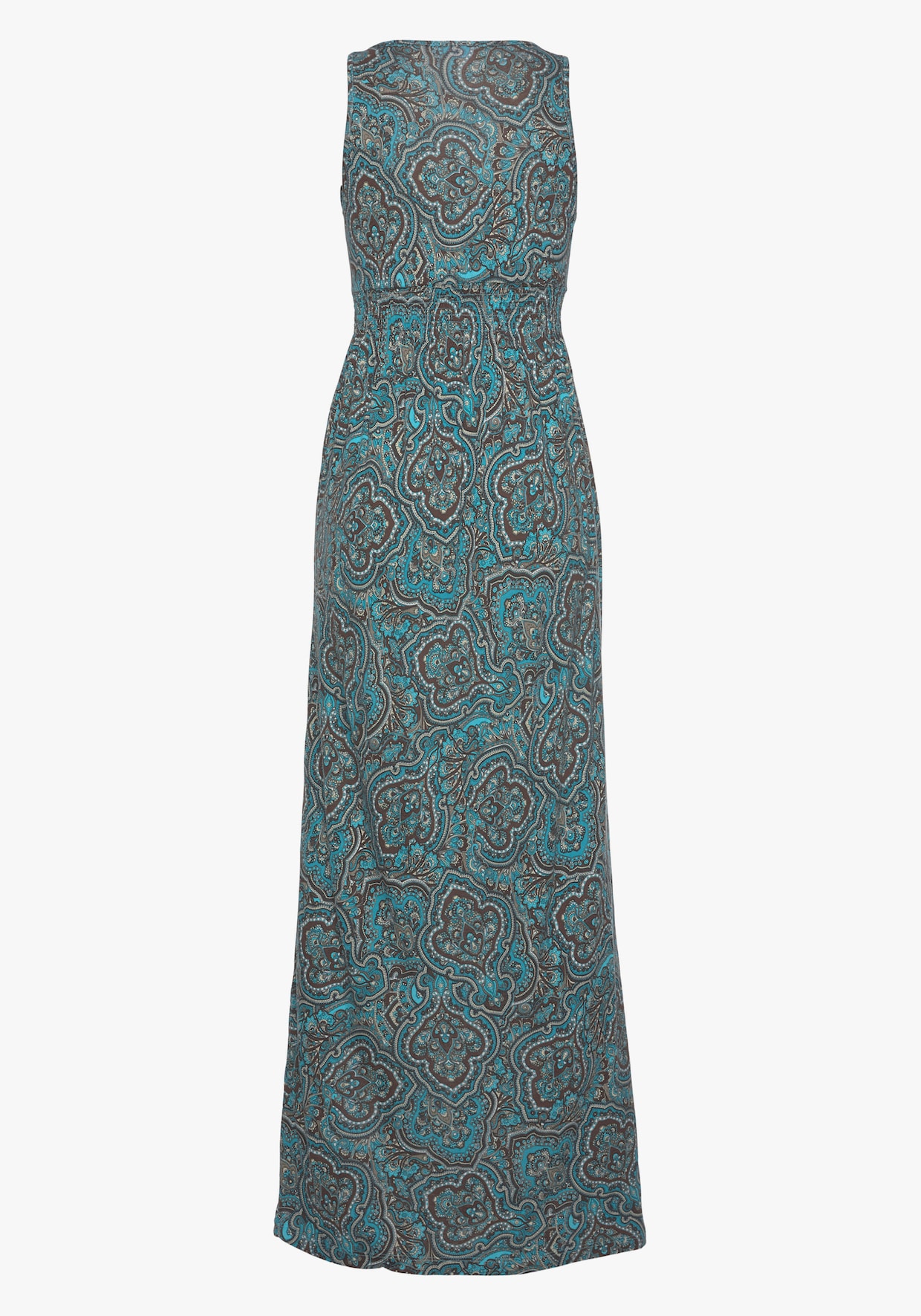 LASCANA Robe longue - turquoise imprimé