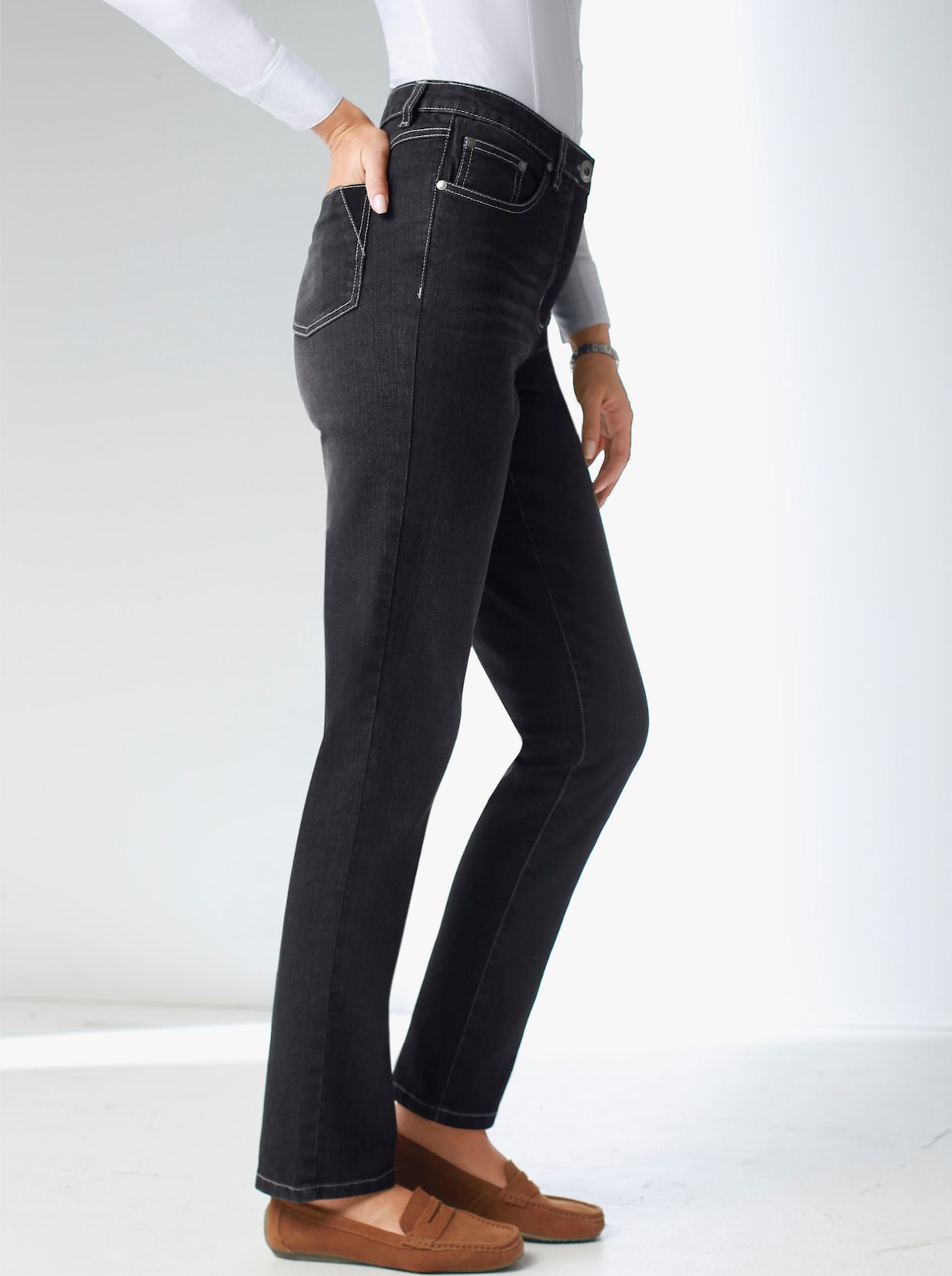 jeans - black denim