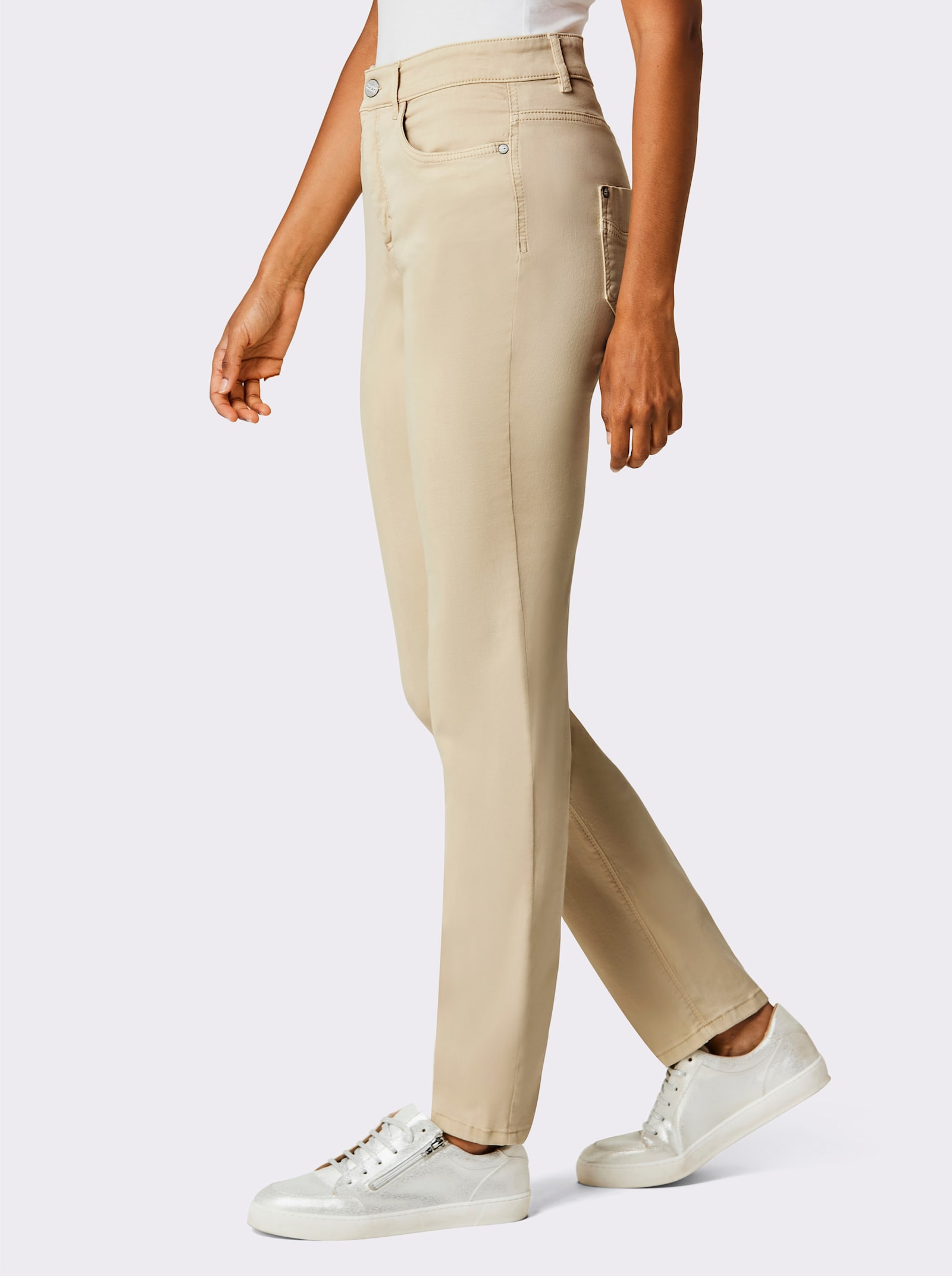 Ascari Jean 5 poches avec surface douce - sable