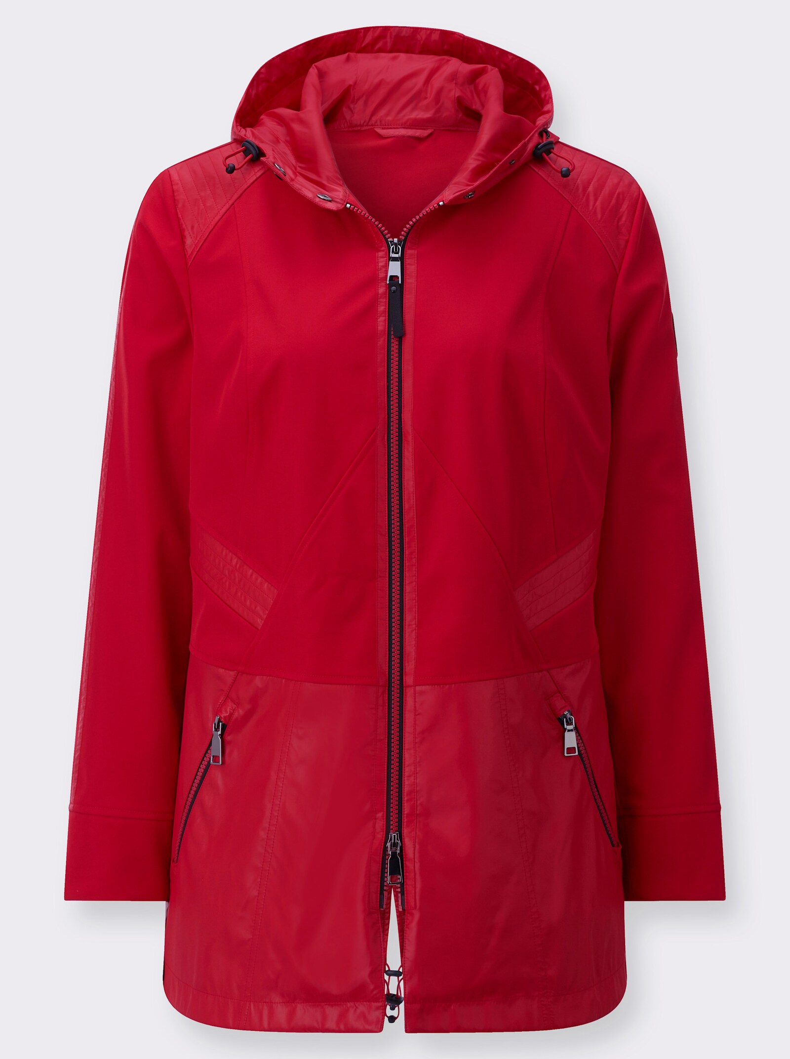 Softshelljacke mit Gehschlitz hinten - rot