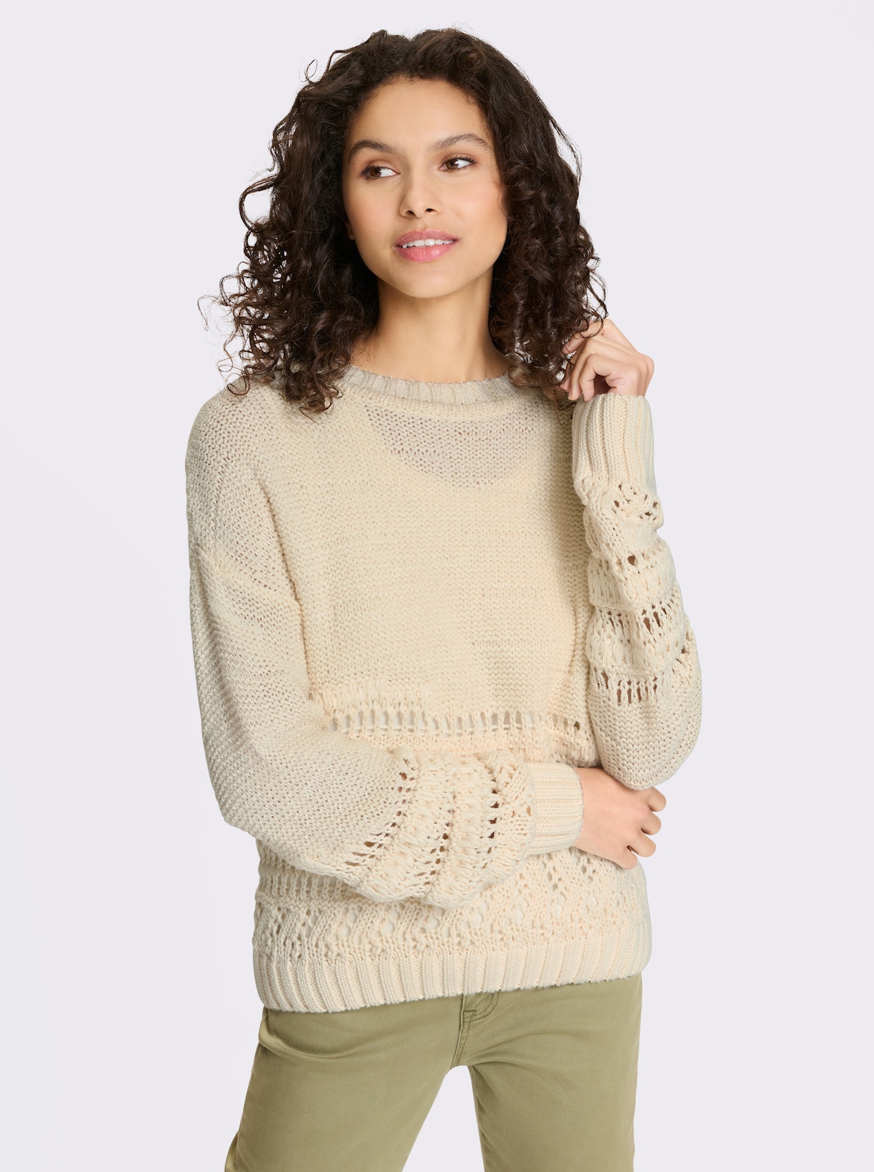 heine Strickpullover - champagner