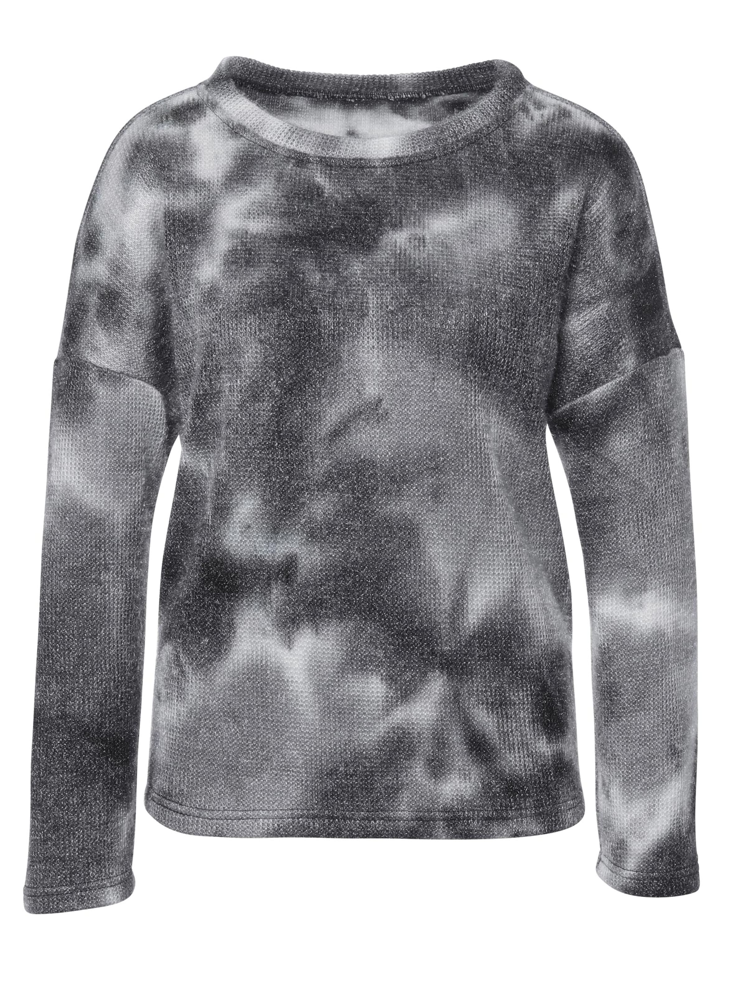 Pullover - schwarz-weiß-gemustert