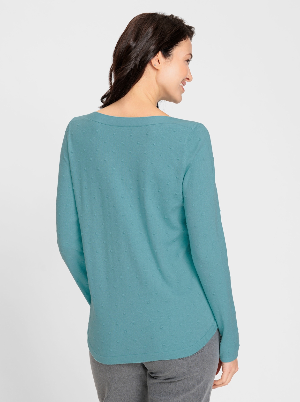 Langarm-Pullover - ozean