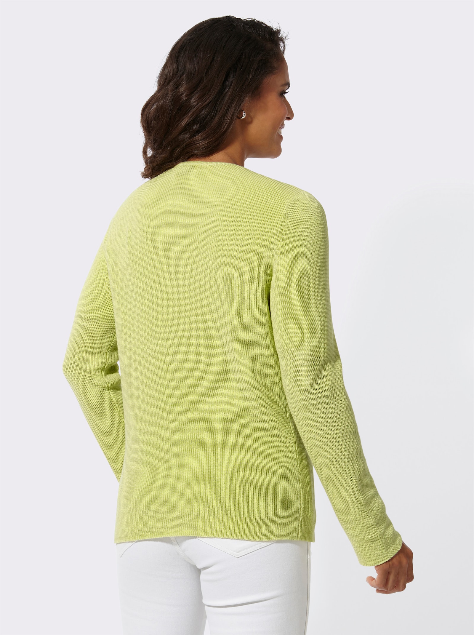 Twin-Set aus reiner Baumwolle - pistazie