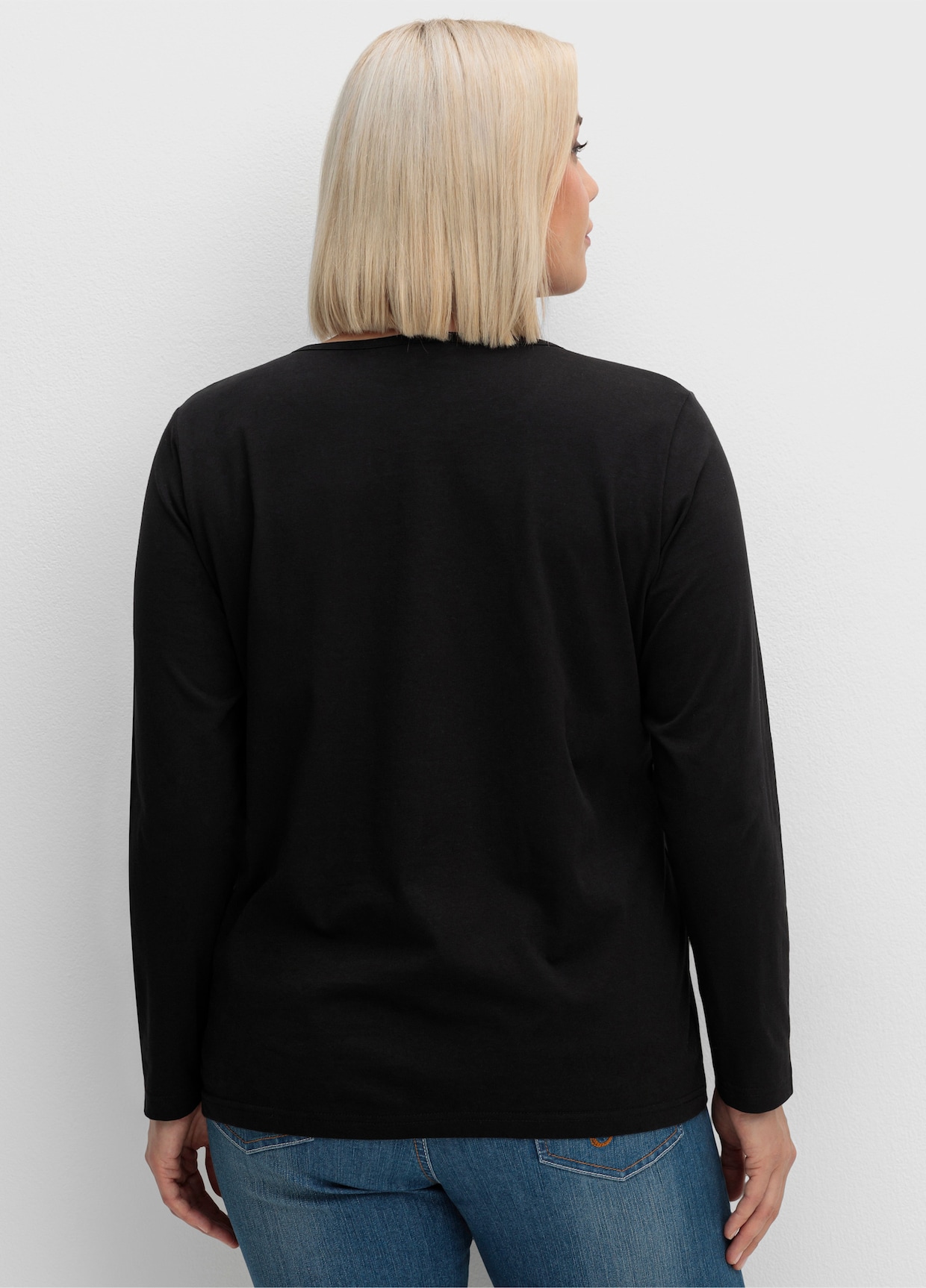 Langarmshirt - schwarz